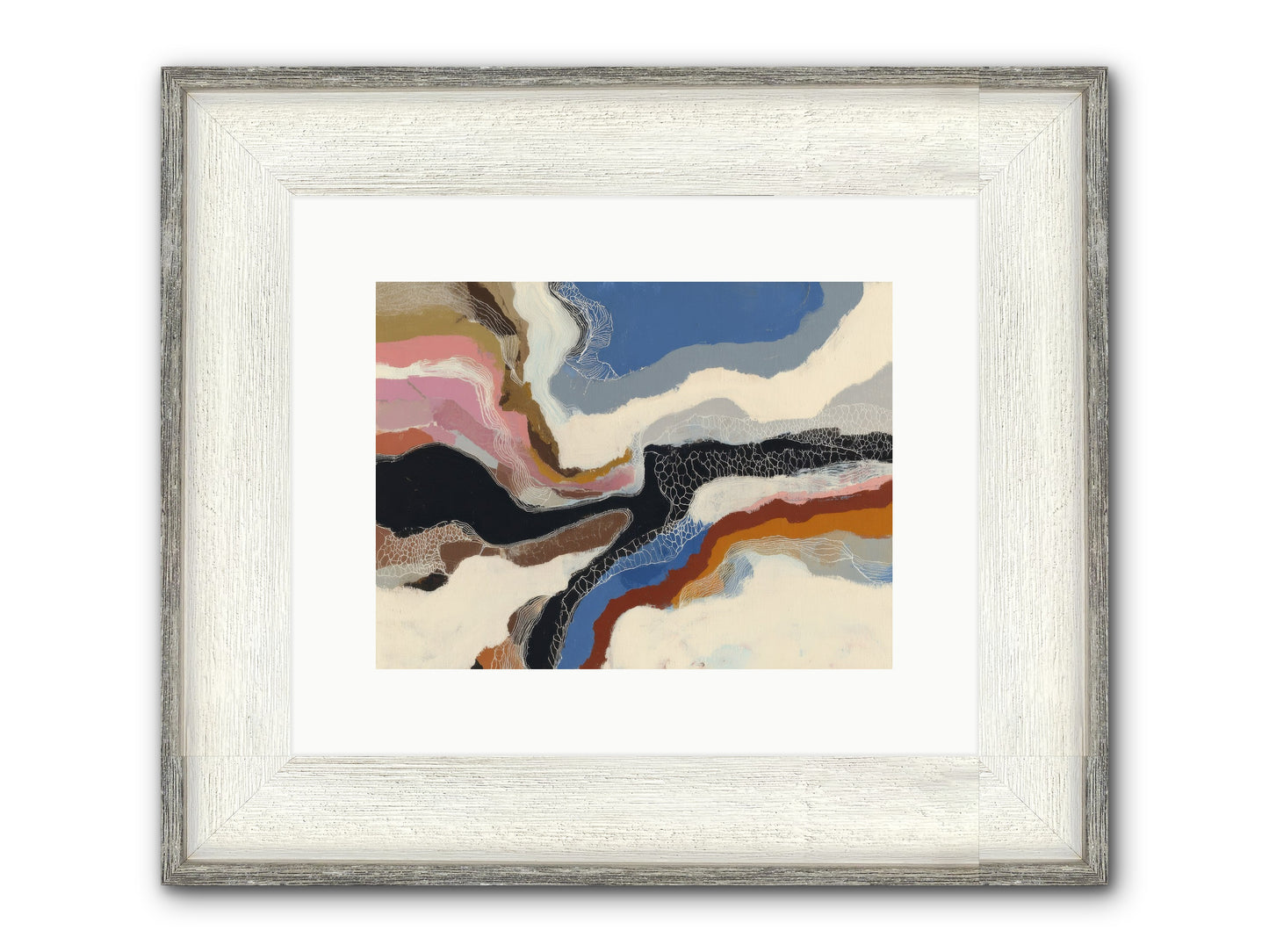 Kismet Framed Print - Driftwood White 12x9