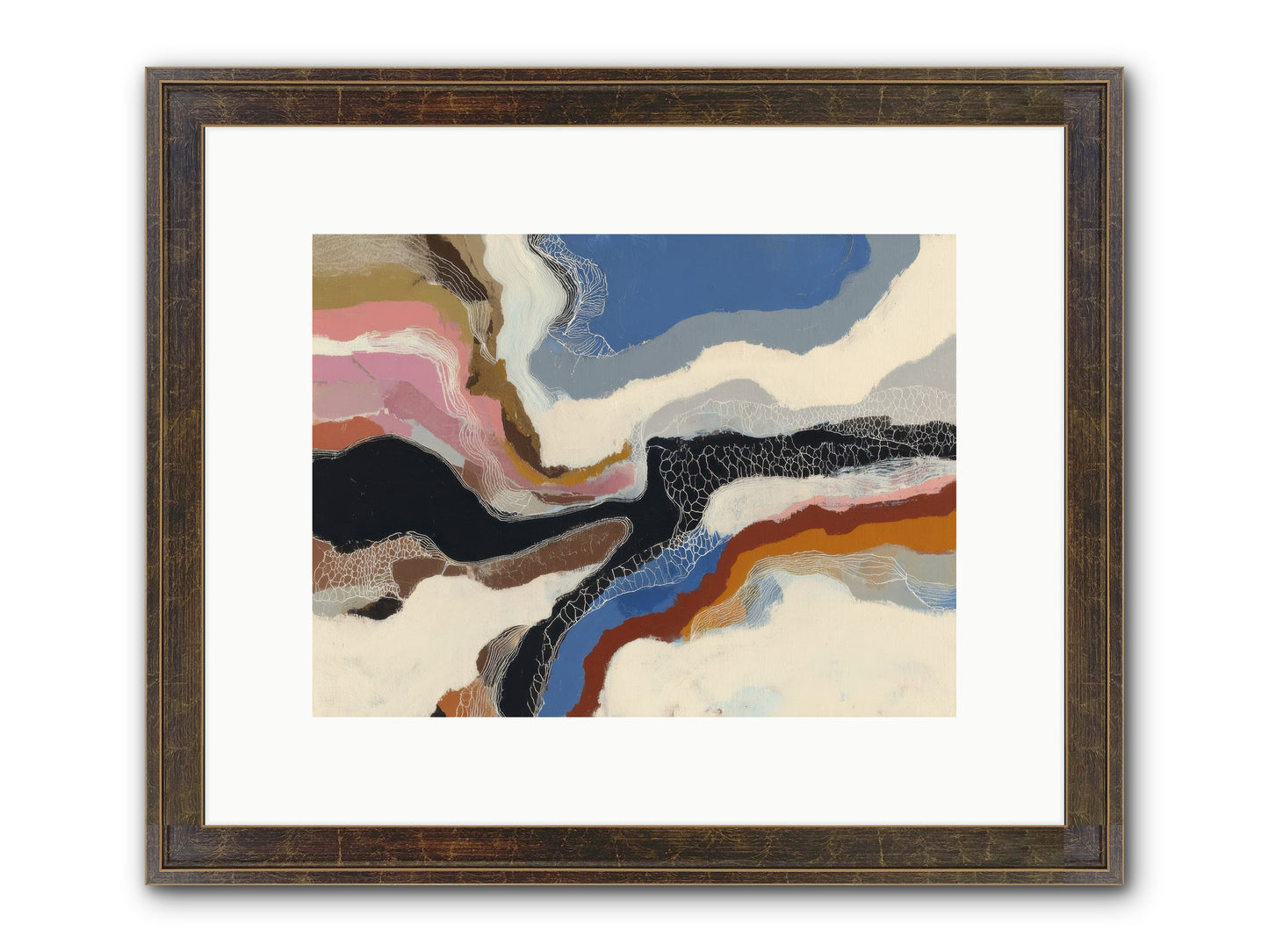 Kismet Framed Print - Slimwoods Black/Gold 12x9