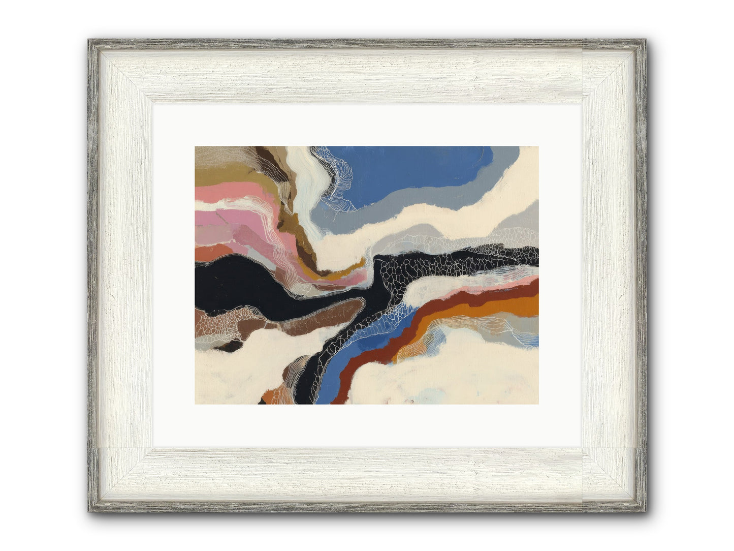 Kismet Framed Print - Driftwood White 16x12
