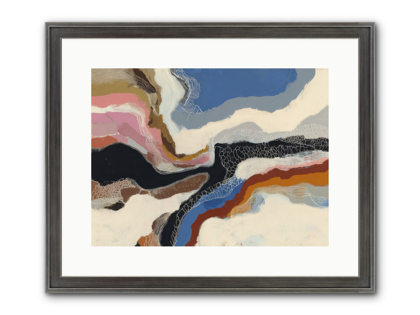Kismet Framed Print - Slimwoods Black/Silver 16x12