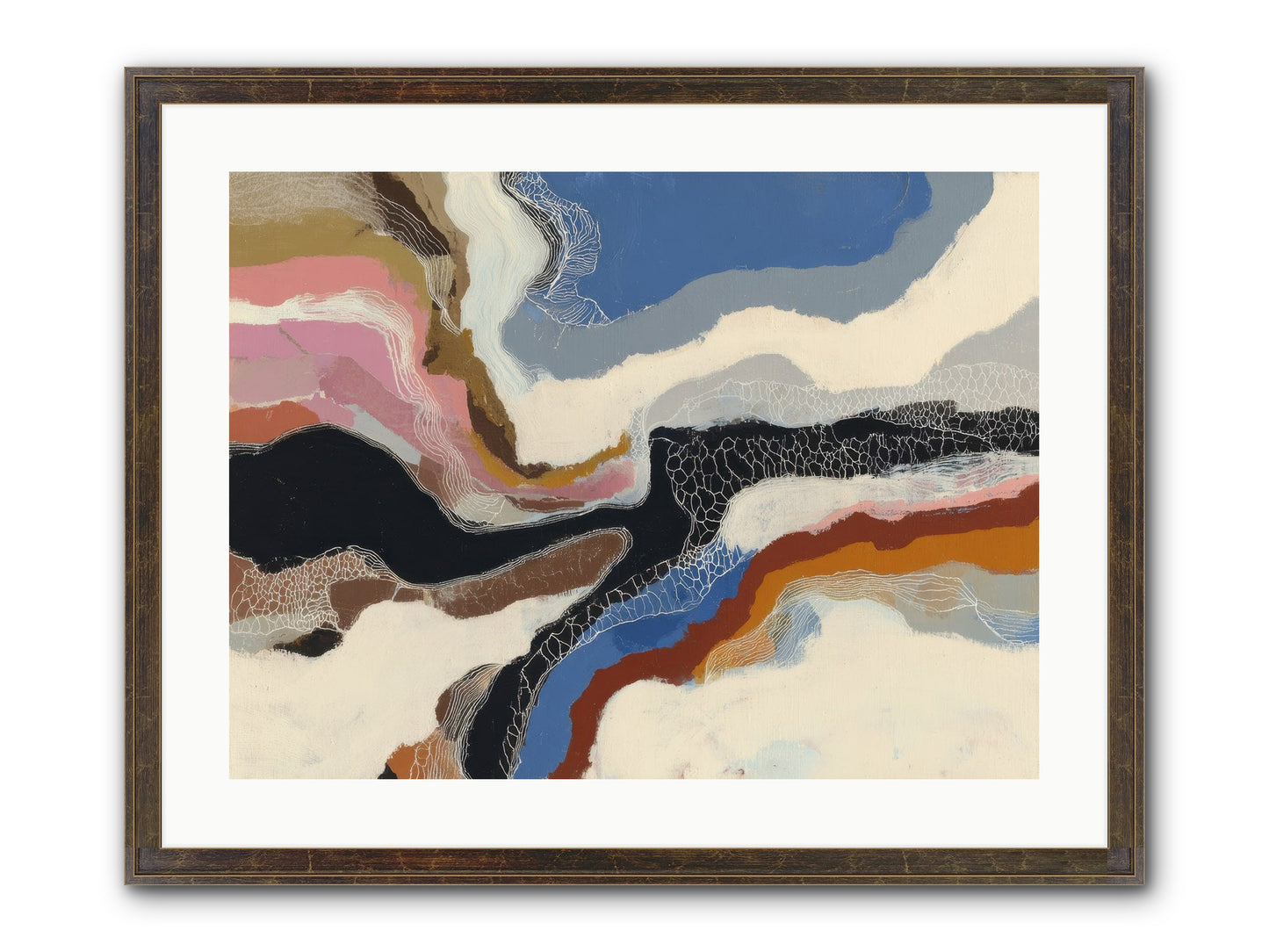 Kismet Framed Print - Slimwoods Black/Gold 24x18