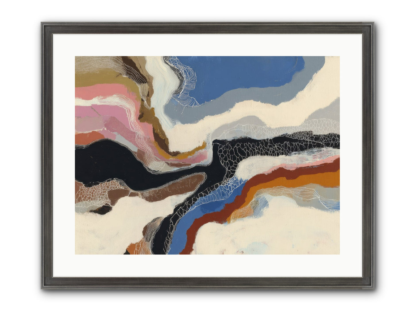 Kismet Framed Print - Slimwoods Black/Silver 24x18