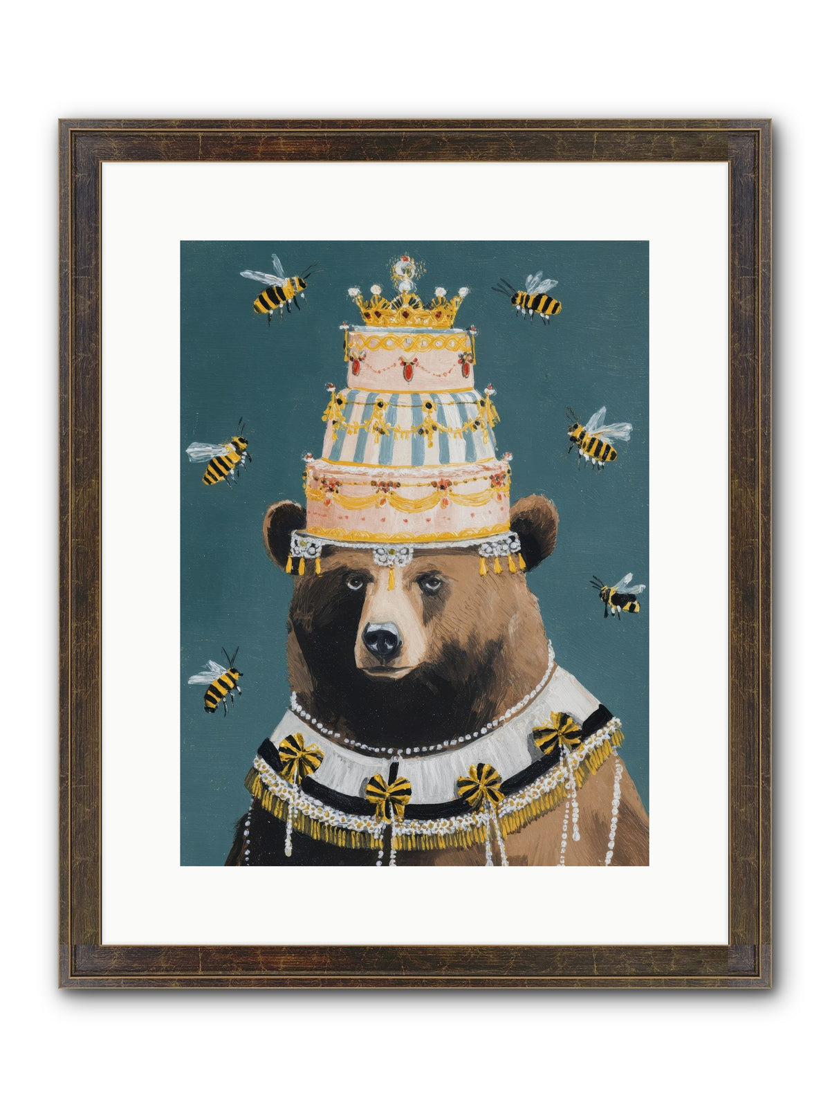 Kissed By Honeyed Time Framed Print - Slimwoods Black/Gold 12x16