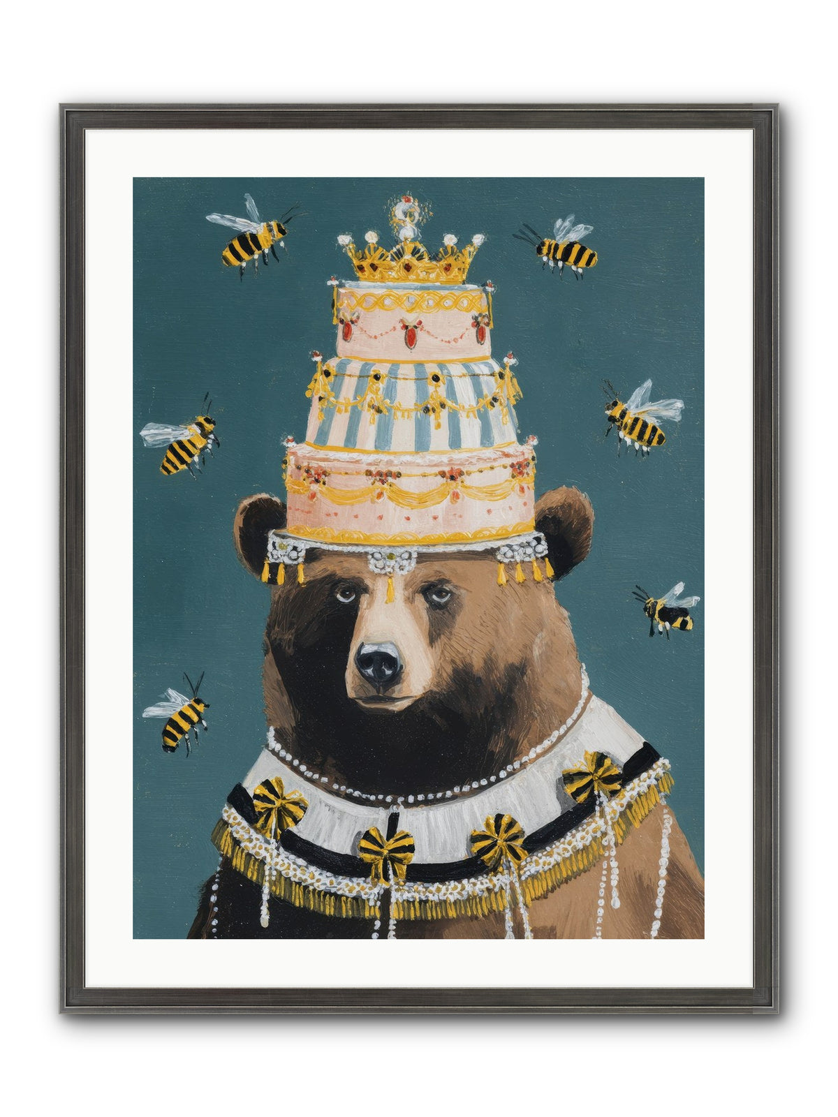 Kissed By Honeyed Time Framed Print - Slimwoods Black/Silver 24x32