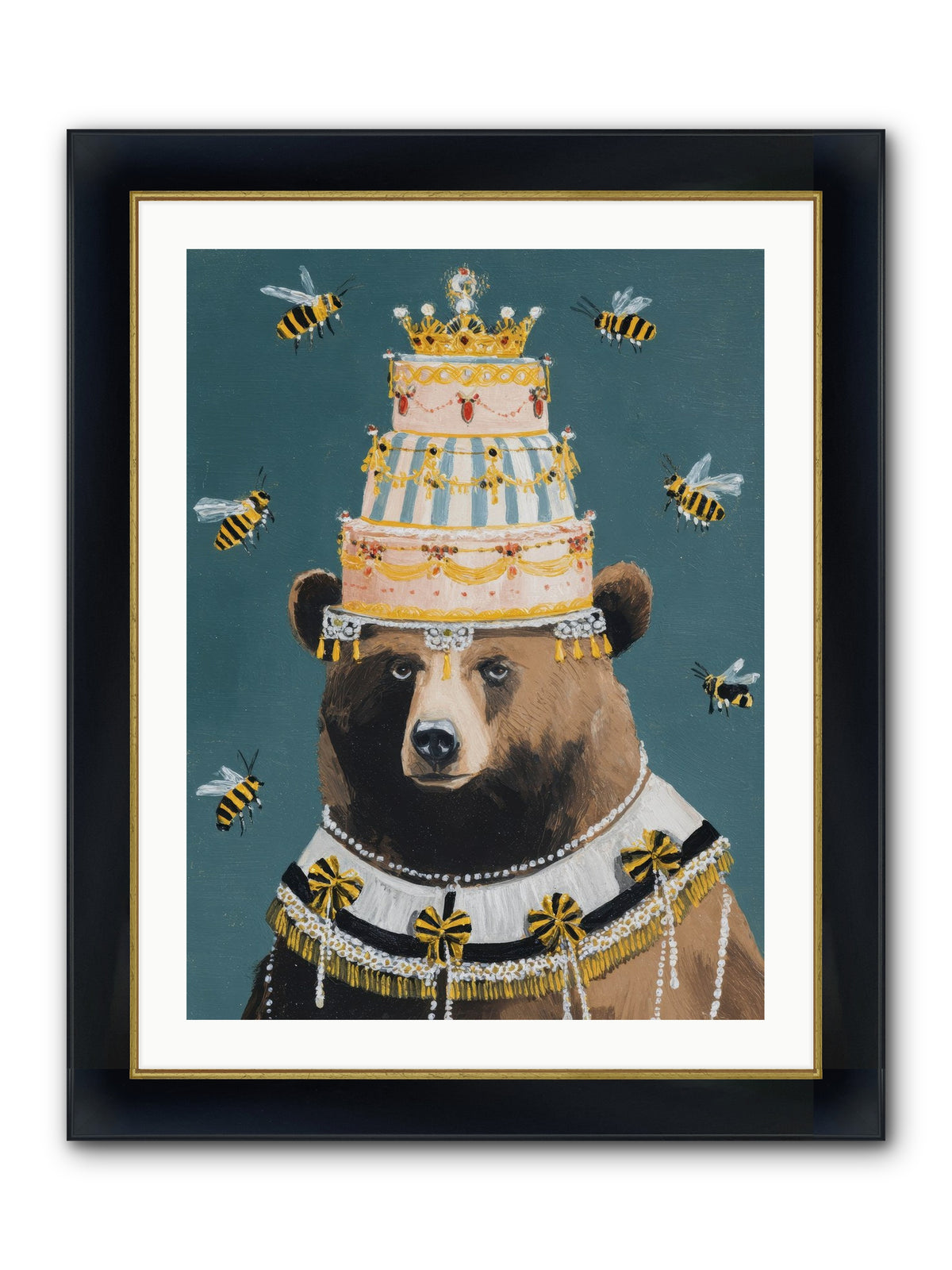 Kissed By Honeyed Time Framed Print - Wide Black w/Gold 24x32