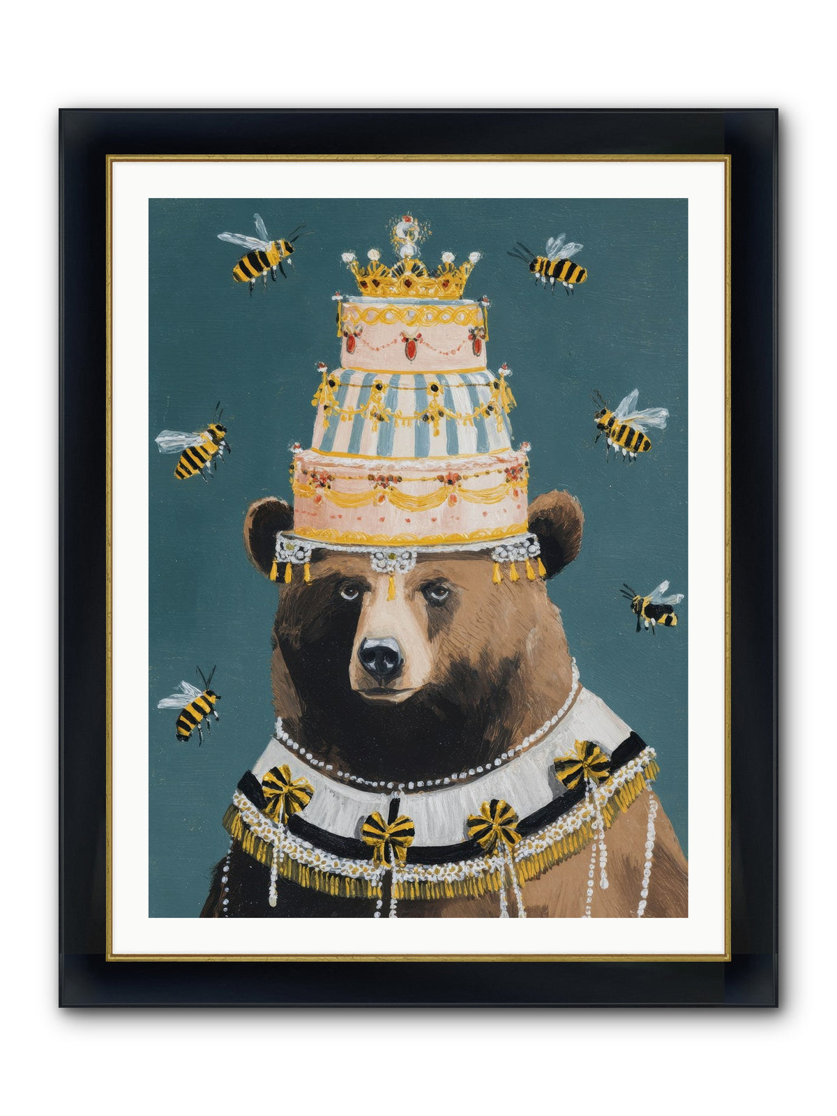Kissed By Honeyed Time Framed Print - Wide Black w/Gold 30x40