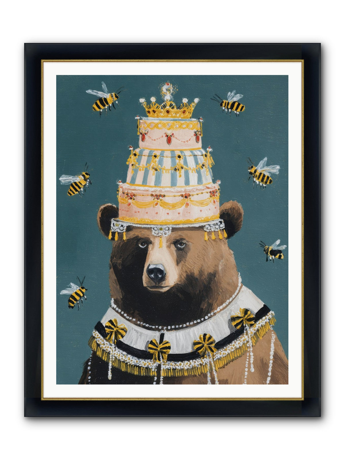 Kissed By Honeyed Time Framed Print - Wide Black w/Gold 36x48