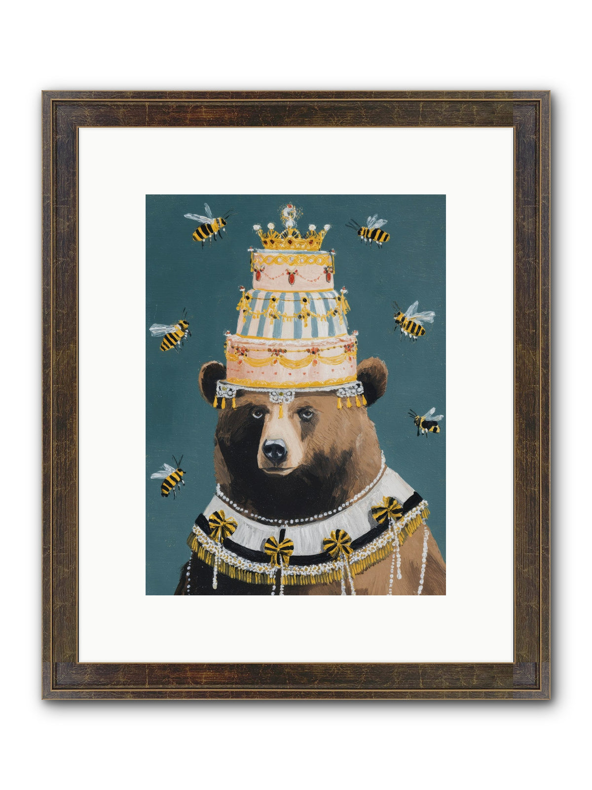 Kissed By Honeyed Time Framed Print - Slimwoods Black/Gold 9x12
