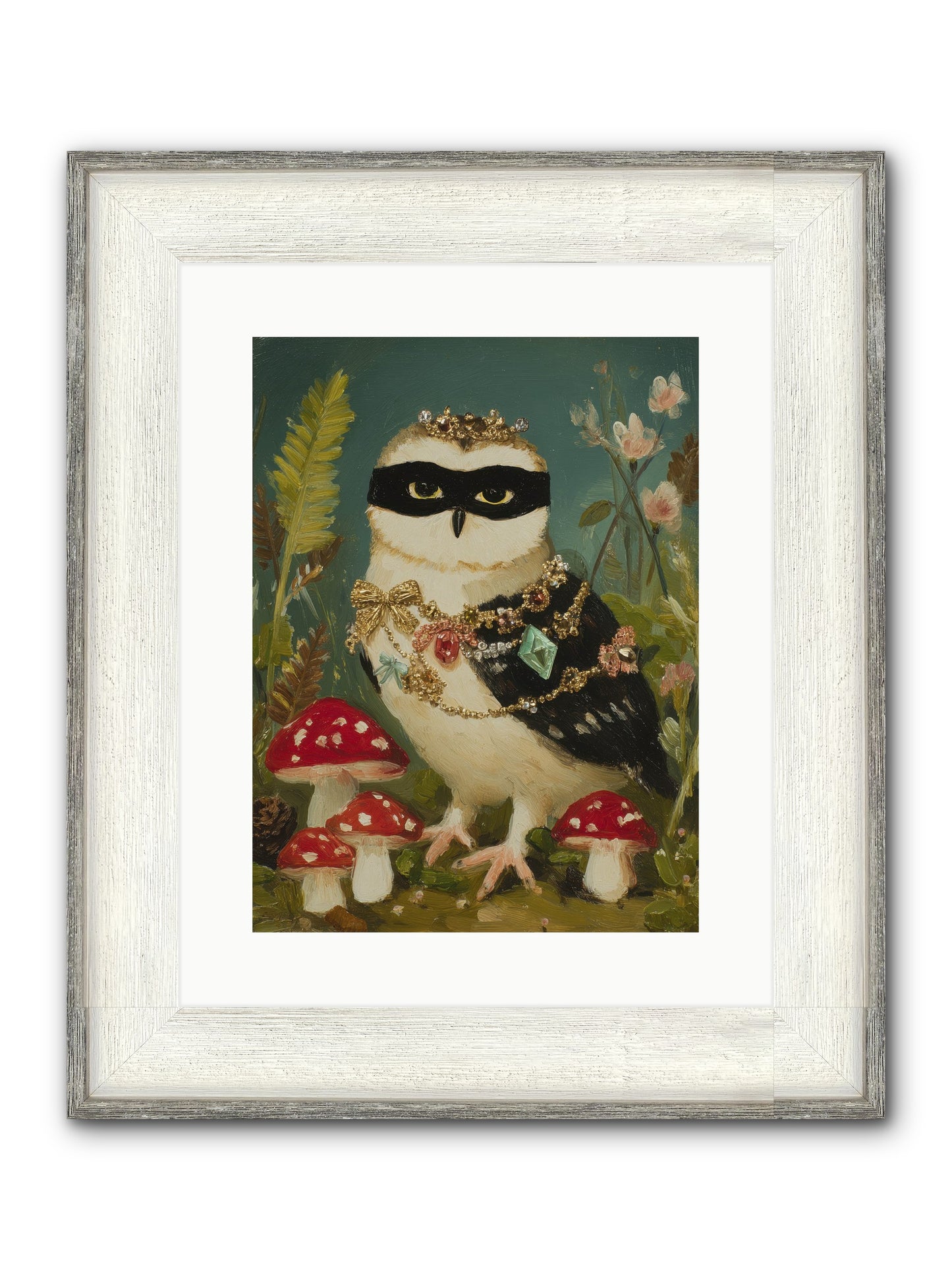 Kissed By Moonlight Framed Print - Driftwood White 12x16