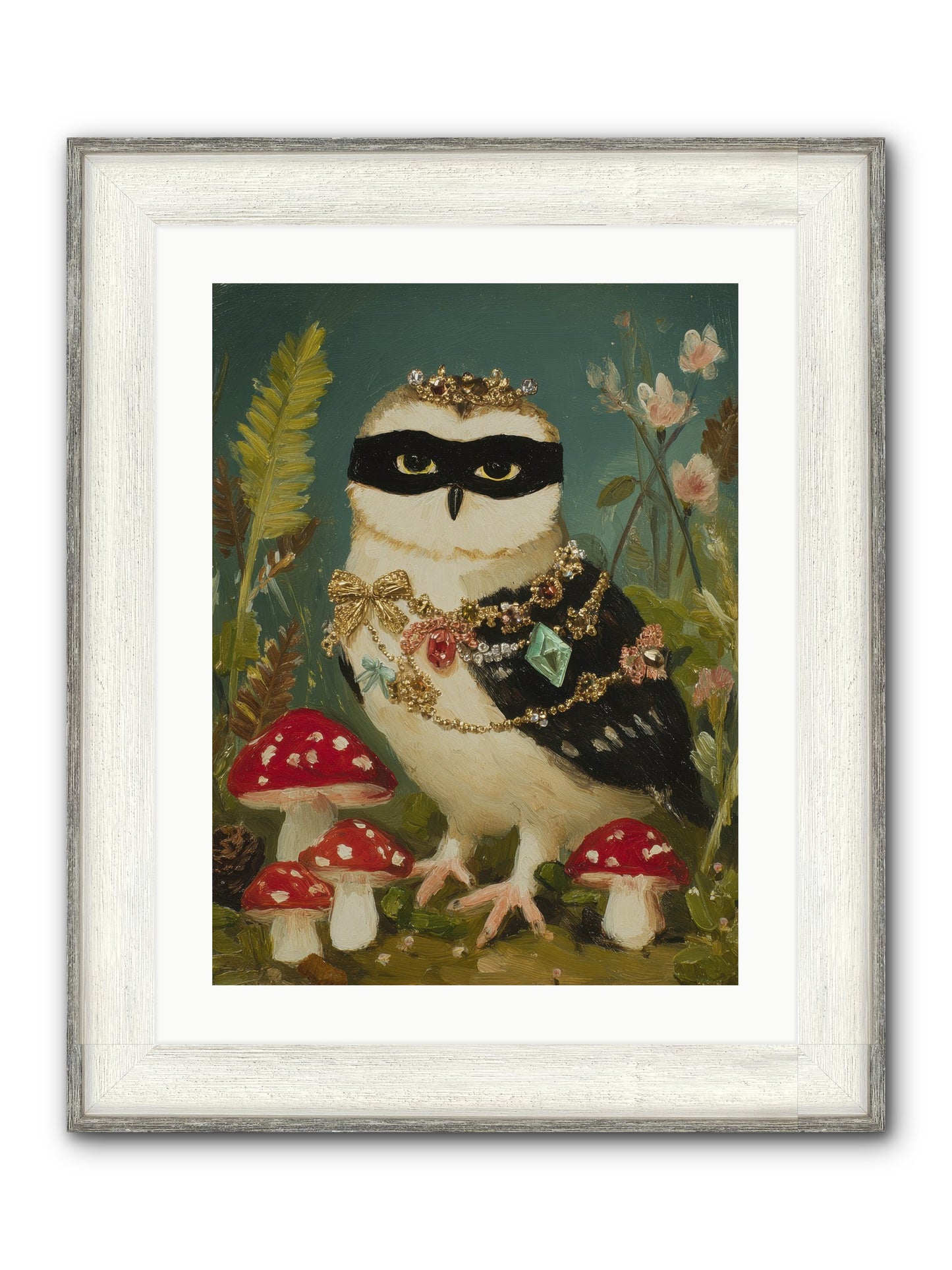 Kissed By Moonlight Framed Print - Driftwood White 18x24