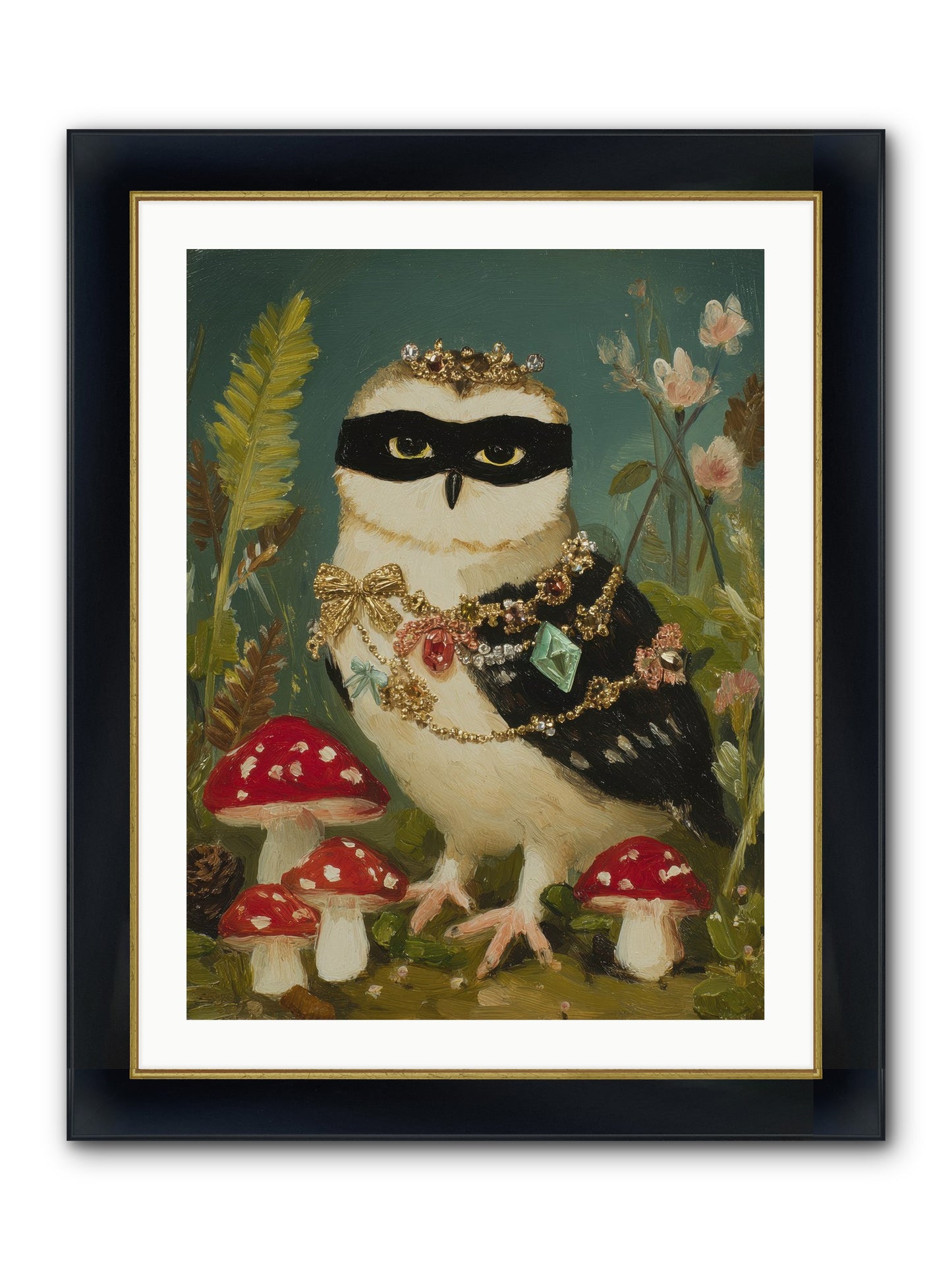 Kissed By Moonlight Framed Print - Wide Black w/Gold 24x32