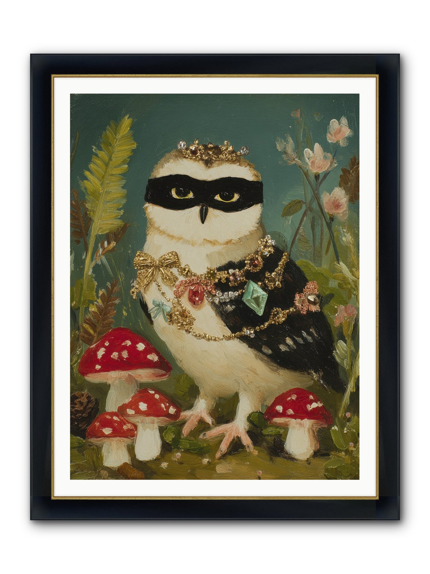 Kissed By Moonlight Framed Print - Wide Black w/Gold 36x48