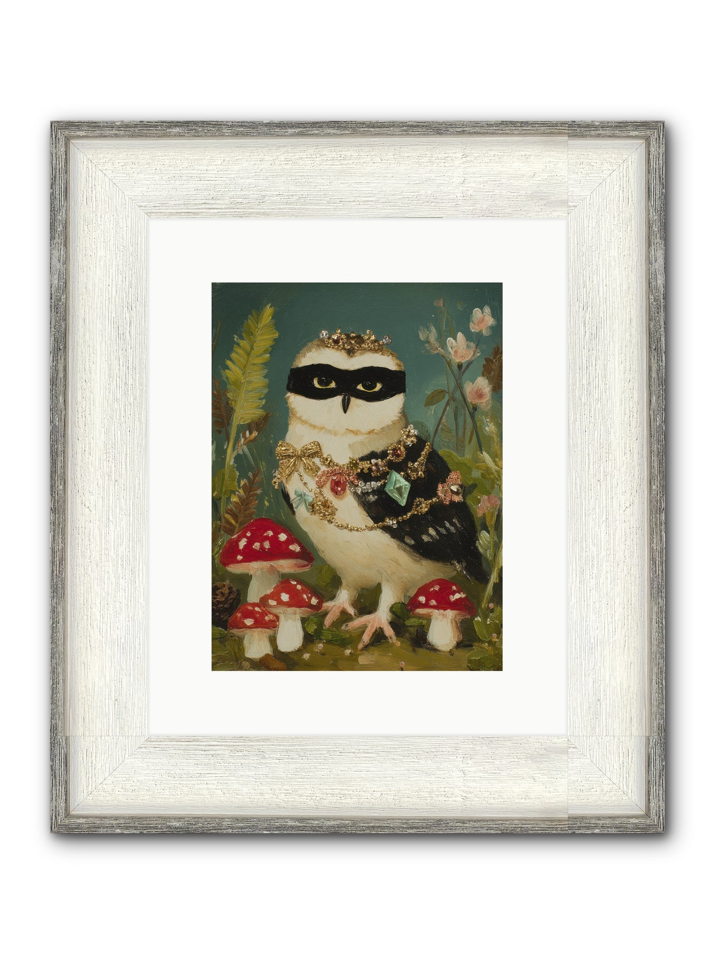 Kissed By Moonlight Framed Print - Driftwood White 9x12