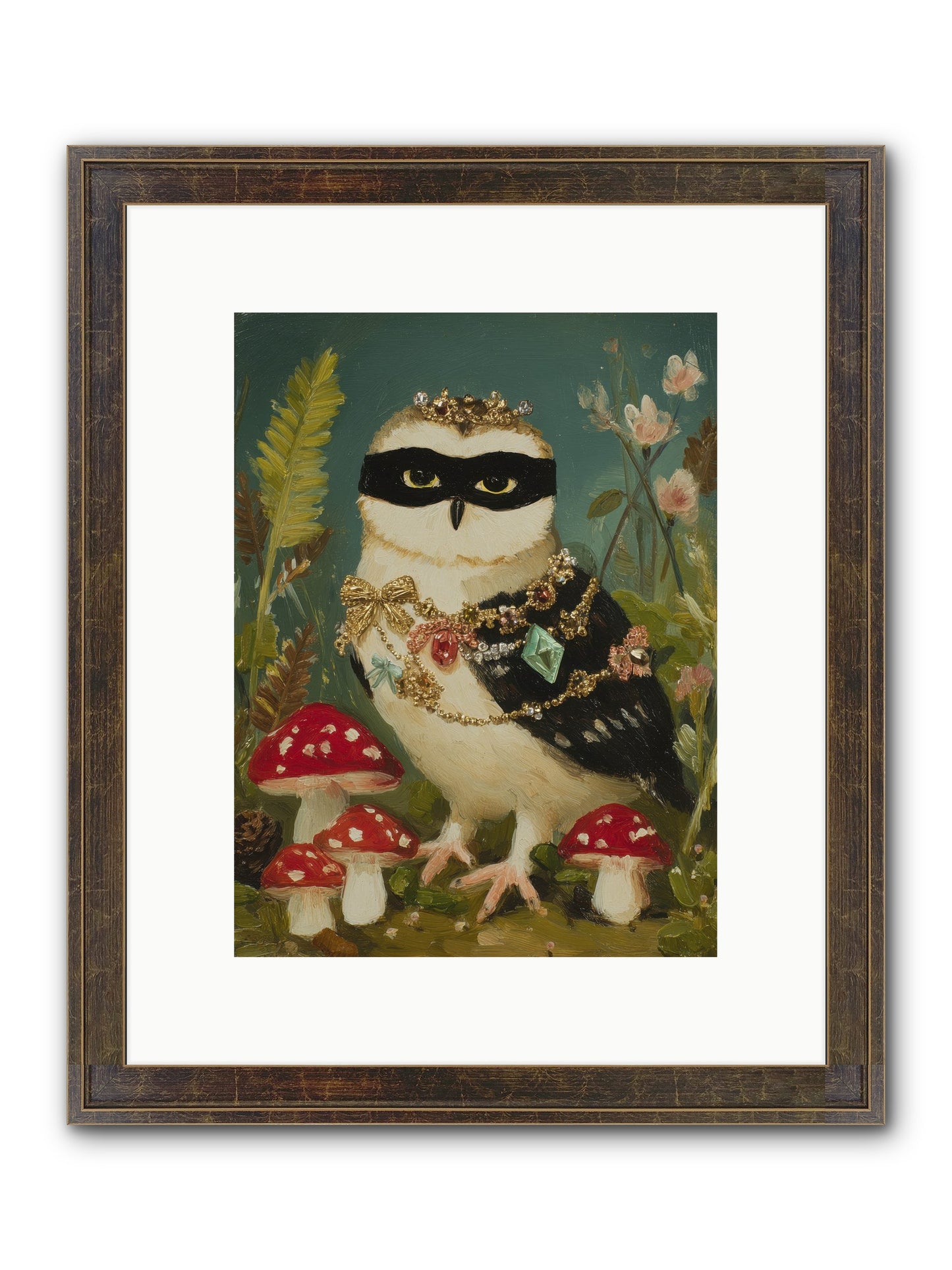 Kissed By Moonlight Framed Print - Slimwoods Black/Gold 9x12