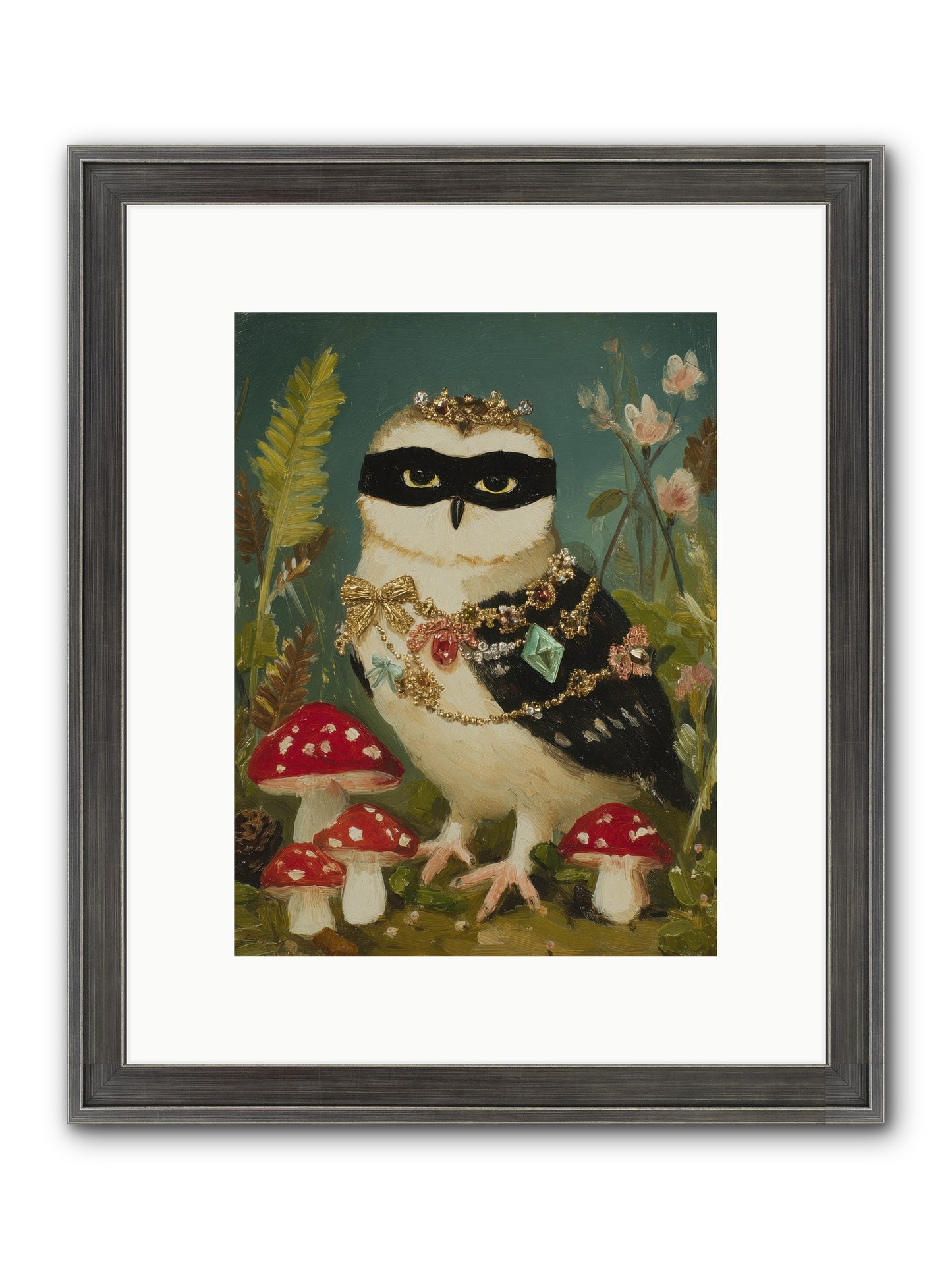 Kissed By Moonlight Framed Print - Slimwoods Black/Silver 9x12