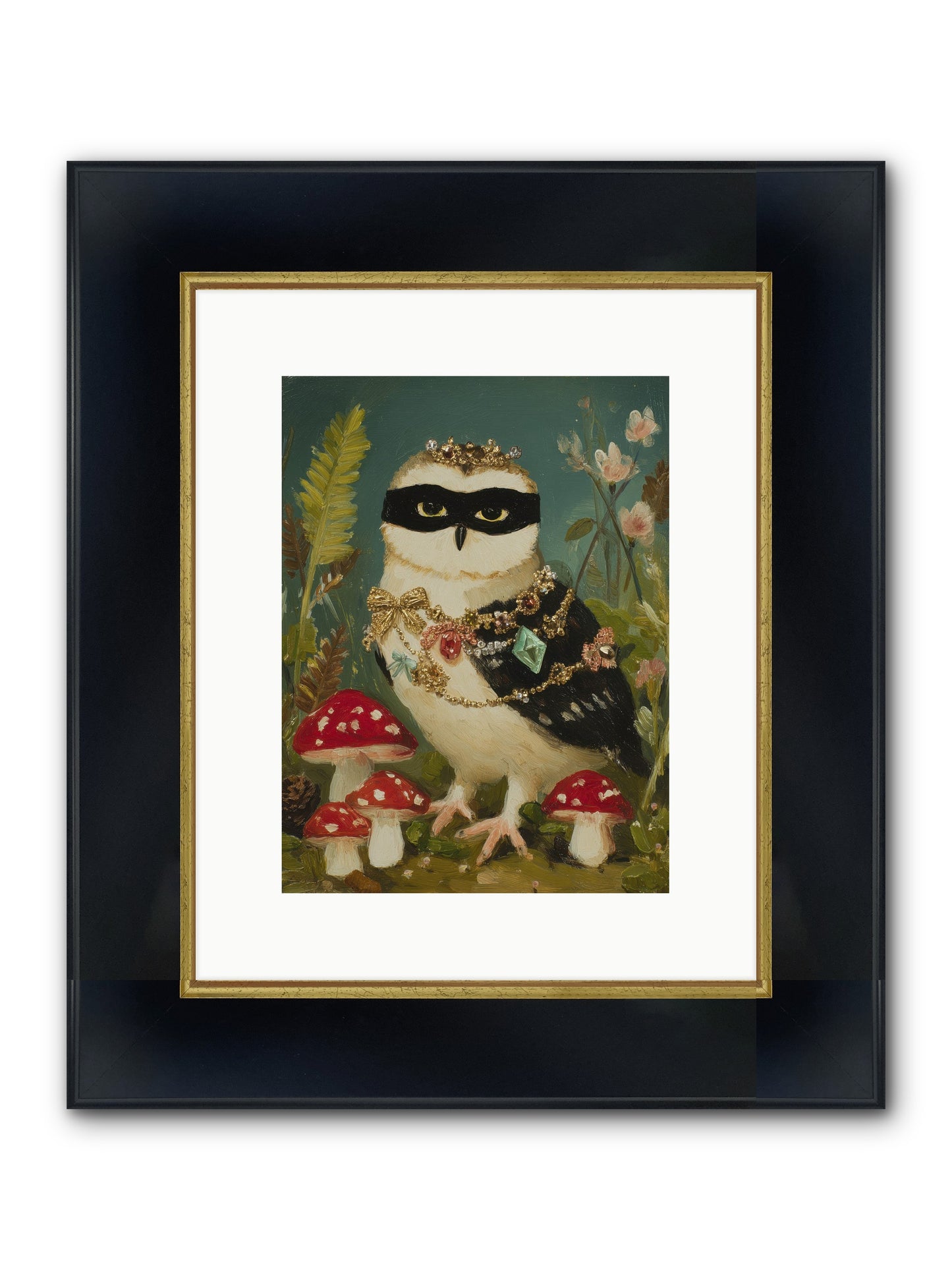 Kissed By Moonlight Framed Print - Wide Black w/Gold 9x12