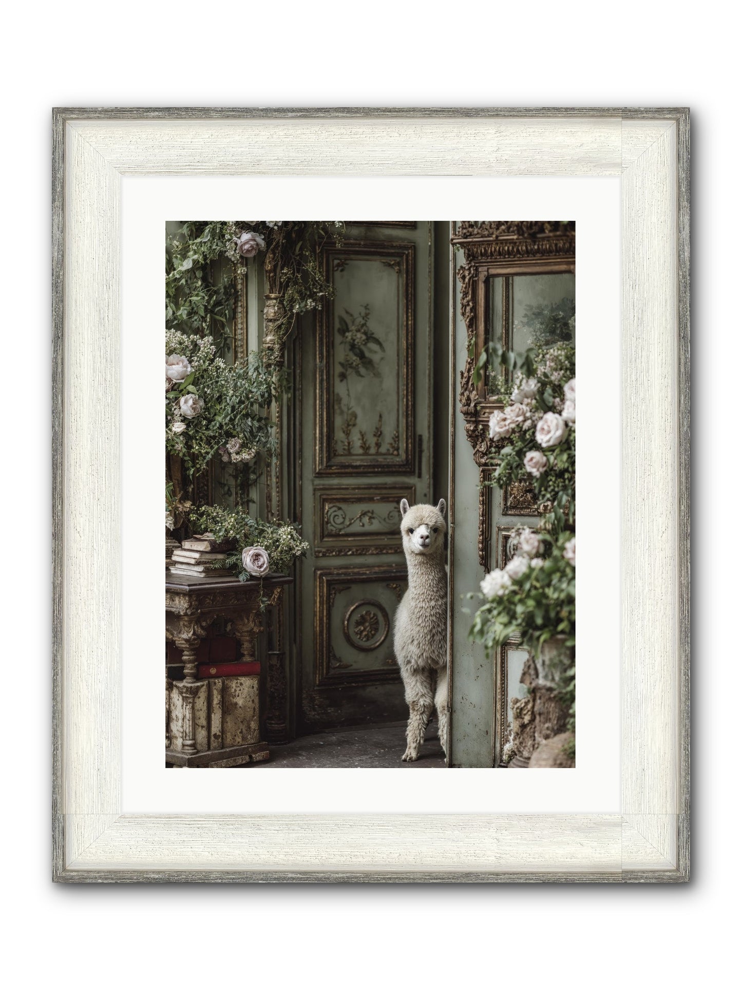 Kissed With Stars Framed Print - Driftwood White 18x24