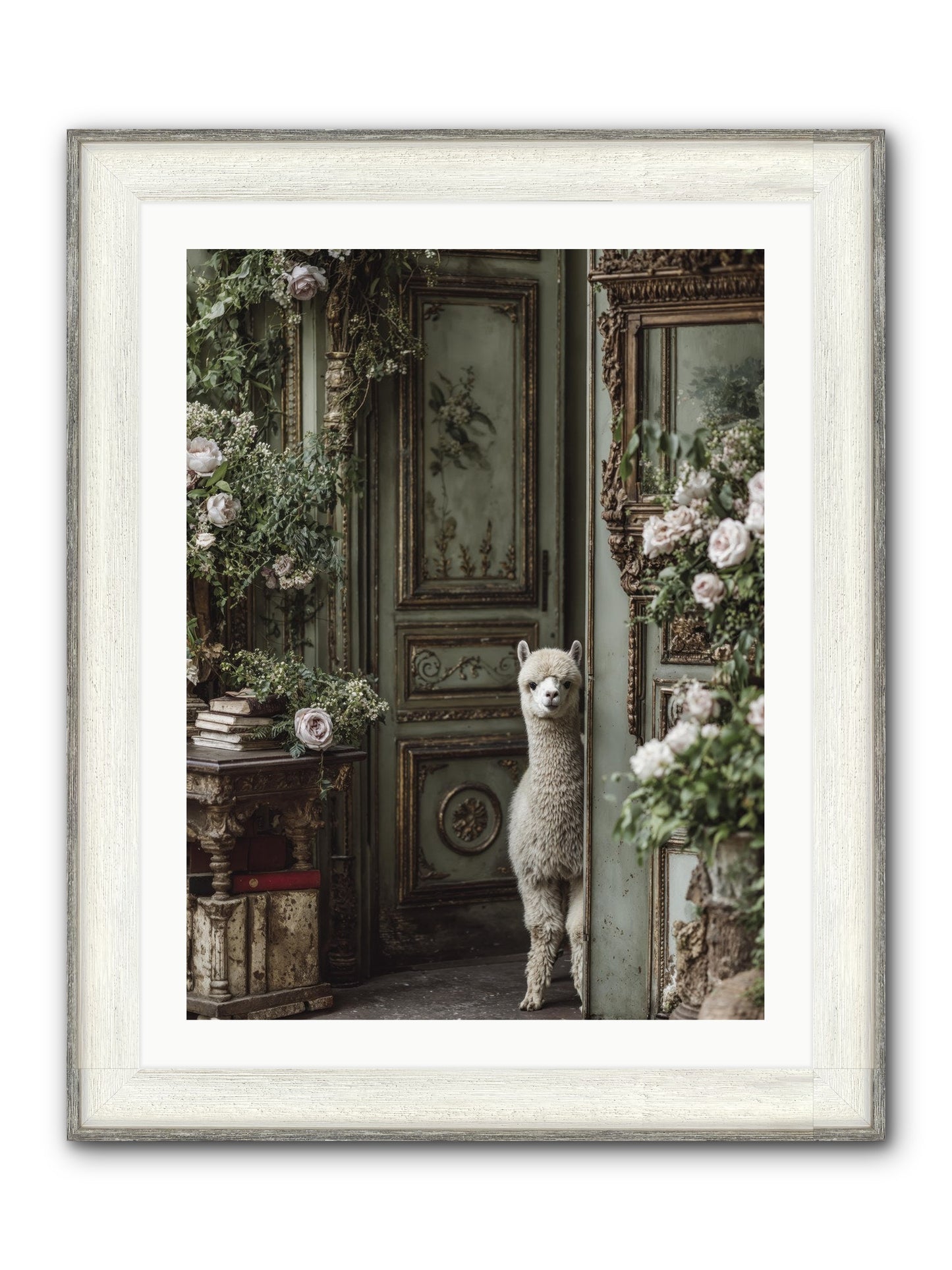 Kissed With Stars Framed Print - Driftwood White 24x32