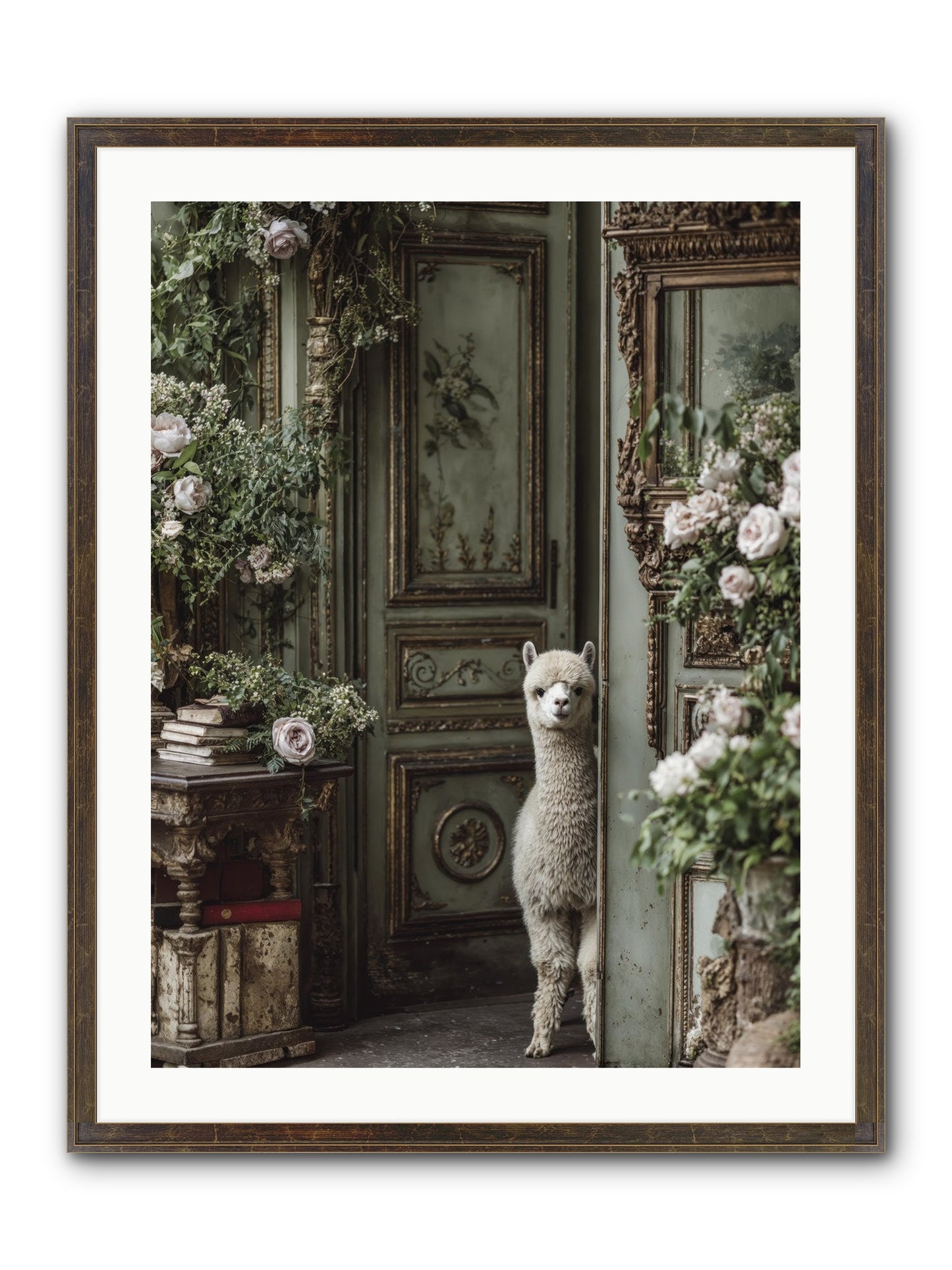 Kissed With Stars Framed Print - Slimwoods Black/Gold 24x32