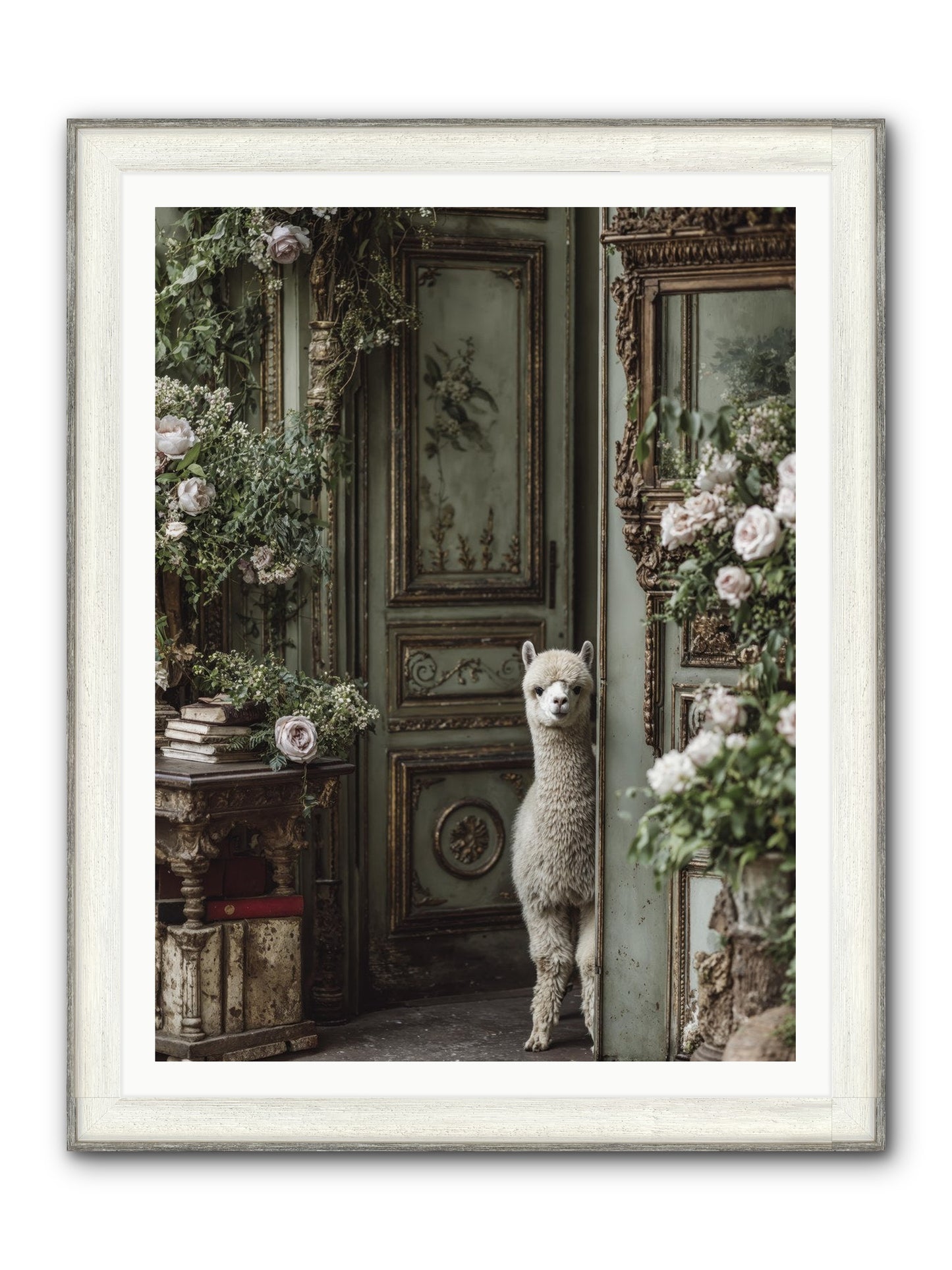 Kissed With Stars Framed Print - Driftwood White 36x48