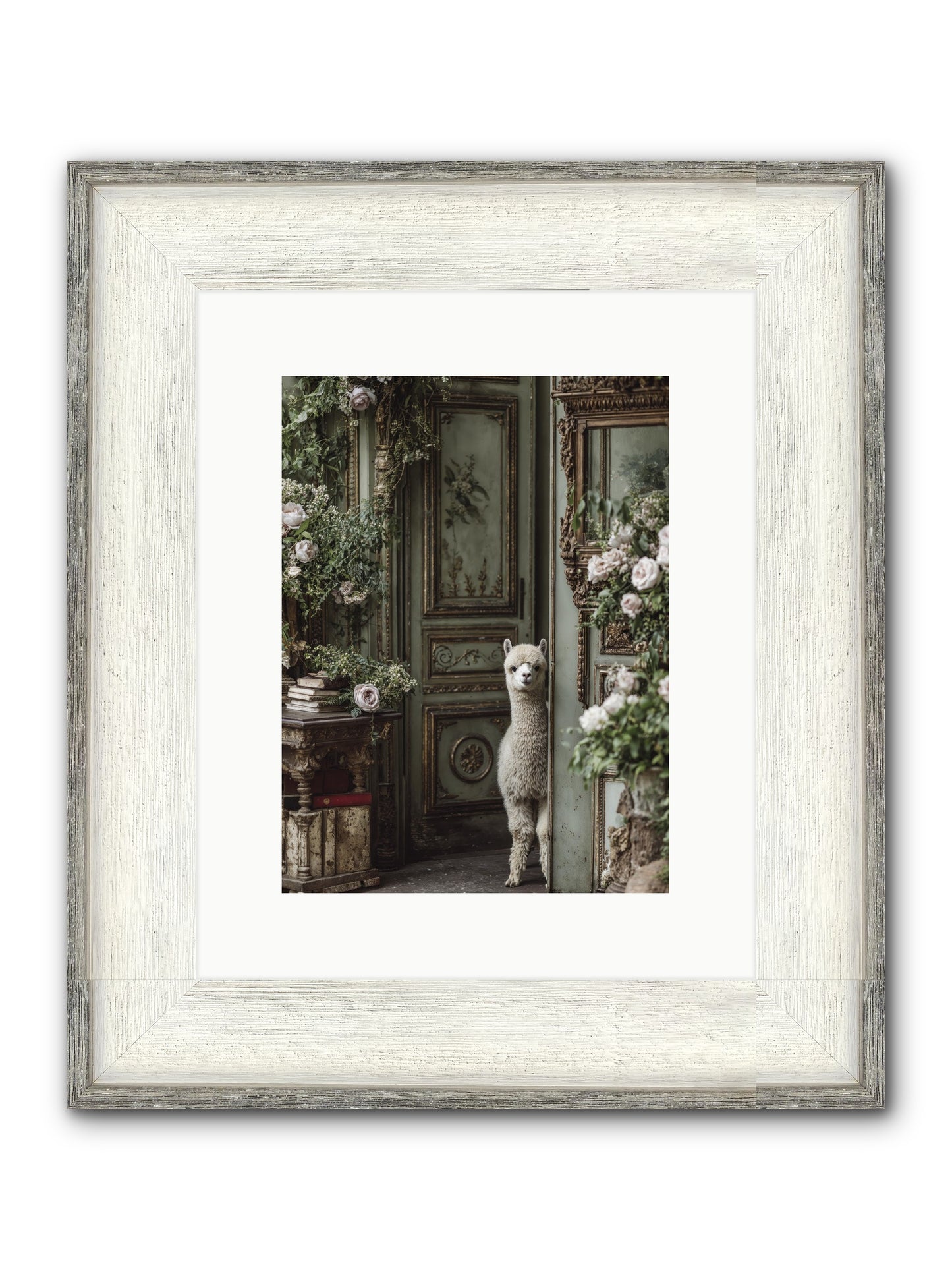 Kissed With Stars Framed Print - Driftwood White 9x12
