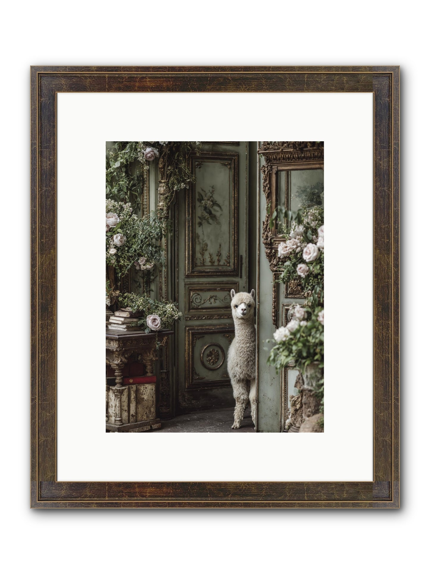 Kissed With Stars Framed Print - Slimwoods Black/Gold 9x12