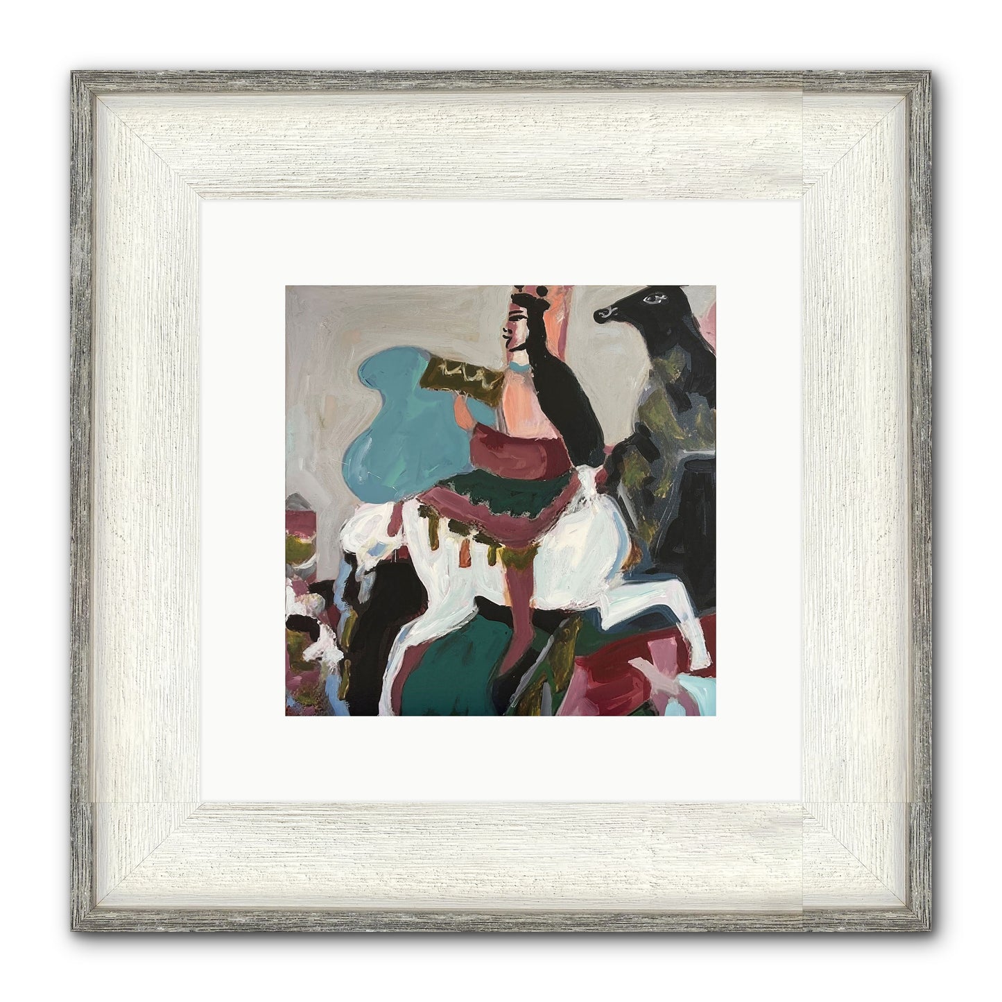 Kolten Framed Print - Driftwood White 10x10