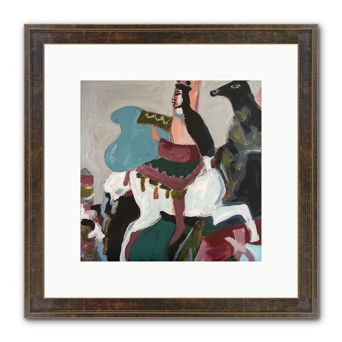 Kolten Framed Print - Slimwoods Black/Gold 10x10