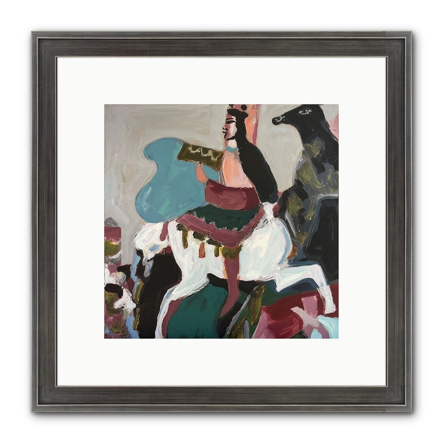 Kolten Framed Print - Slimwoods Black/Silver 10x10