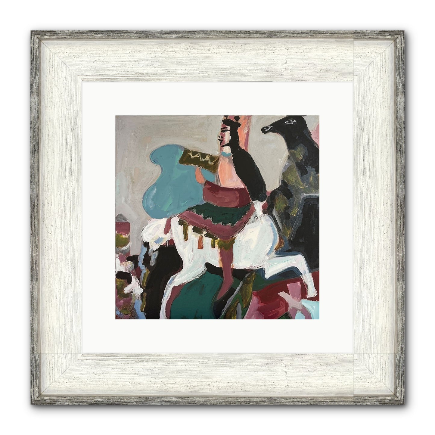 Kolten Framed Print - Driftwood White 12x12