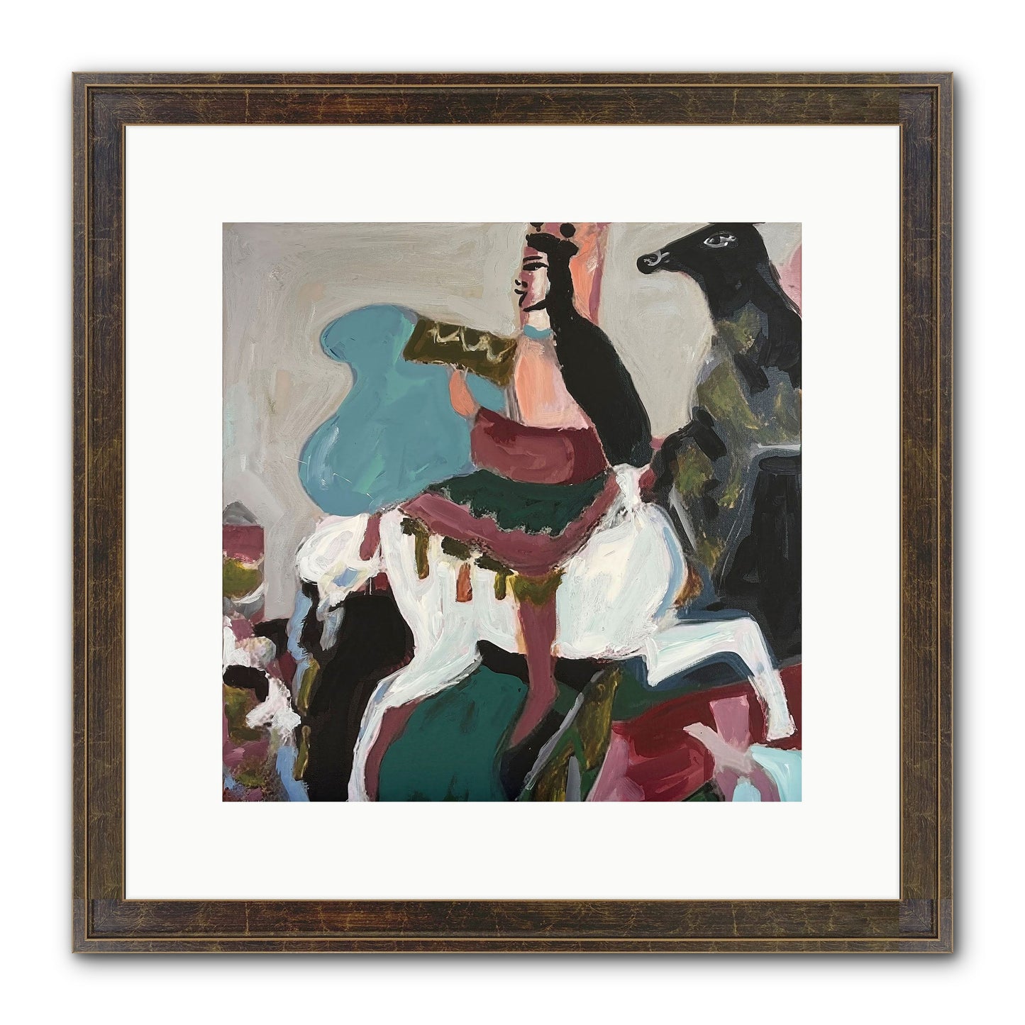 Kolten Framed Print - Slimwoods Black/Gold 12x12