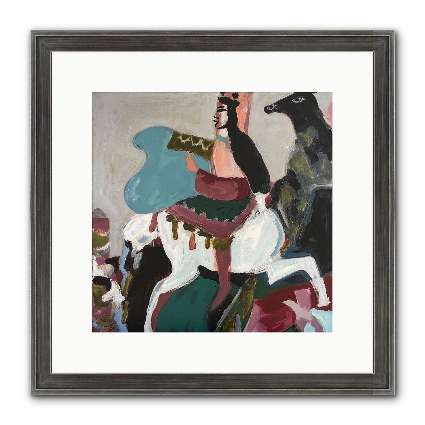 Kolten Framed Print - Slimwoods Black/Silver 12x12