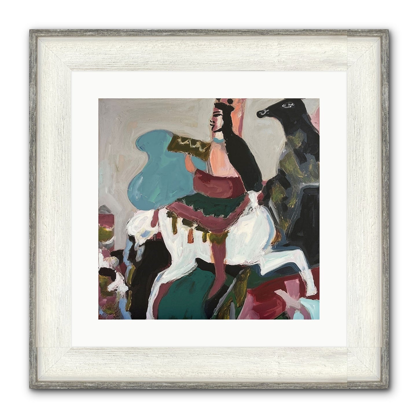 Kolten Framed Print - Driftwood White 16x16