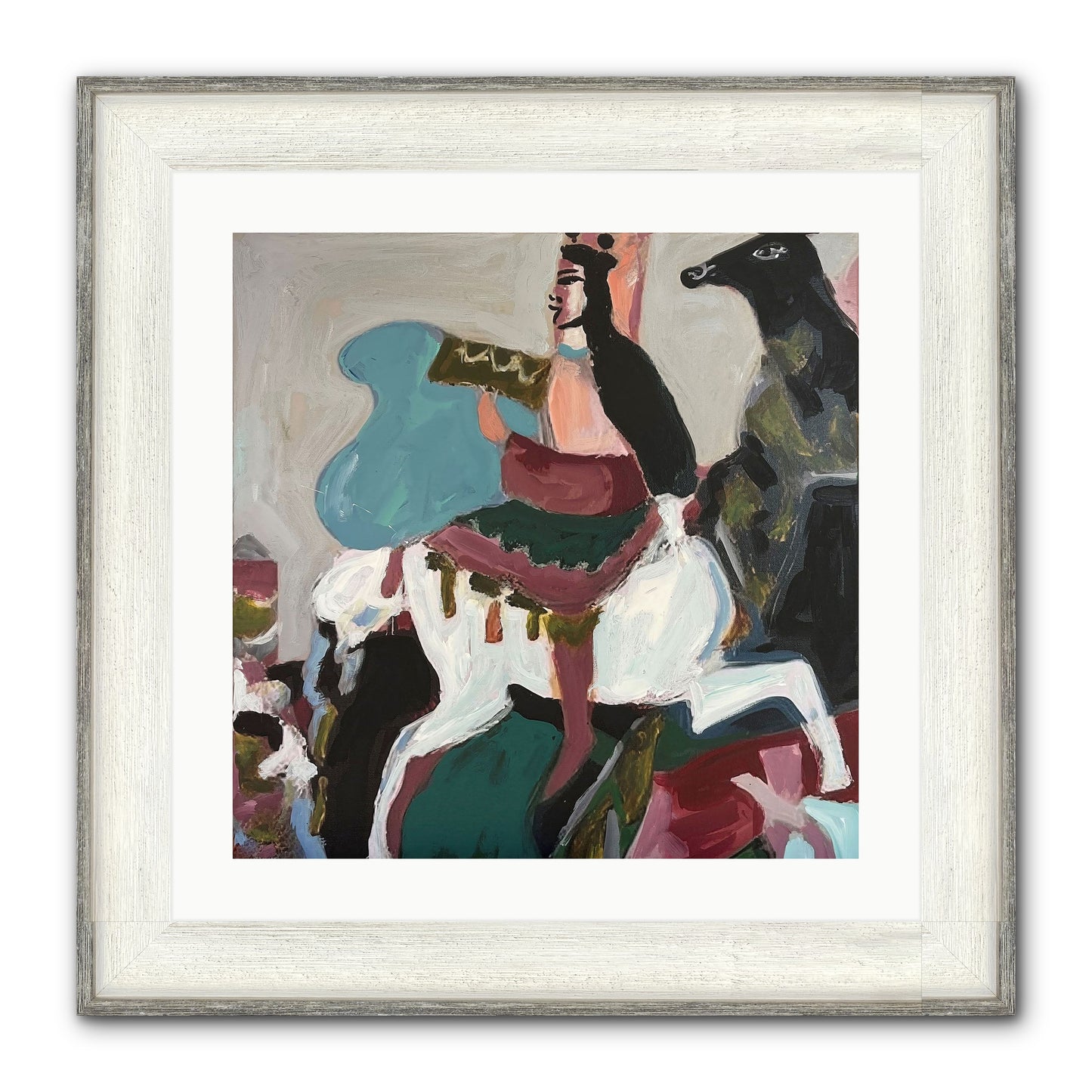 Kolten Framed Print - Driftwood White 20x20