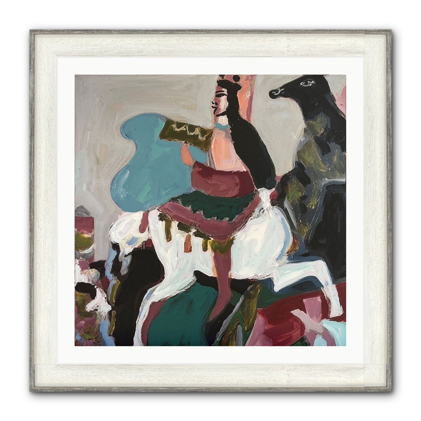Kolten Framed Print - Driftwood White 30x30