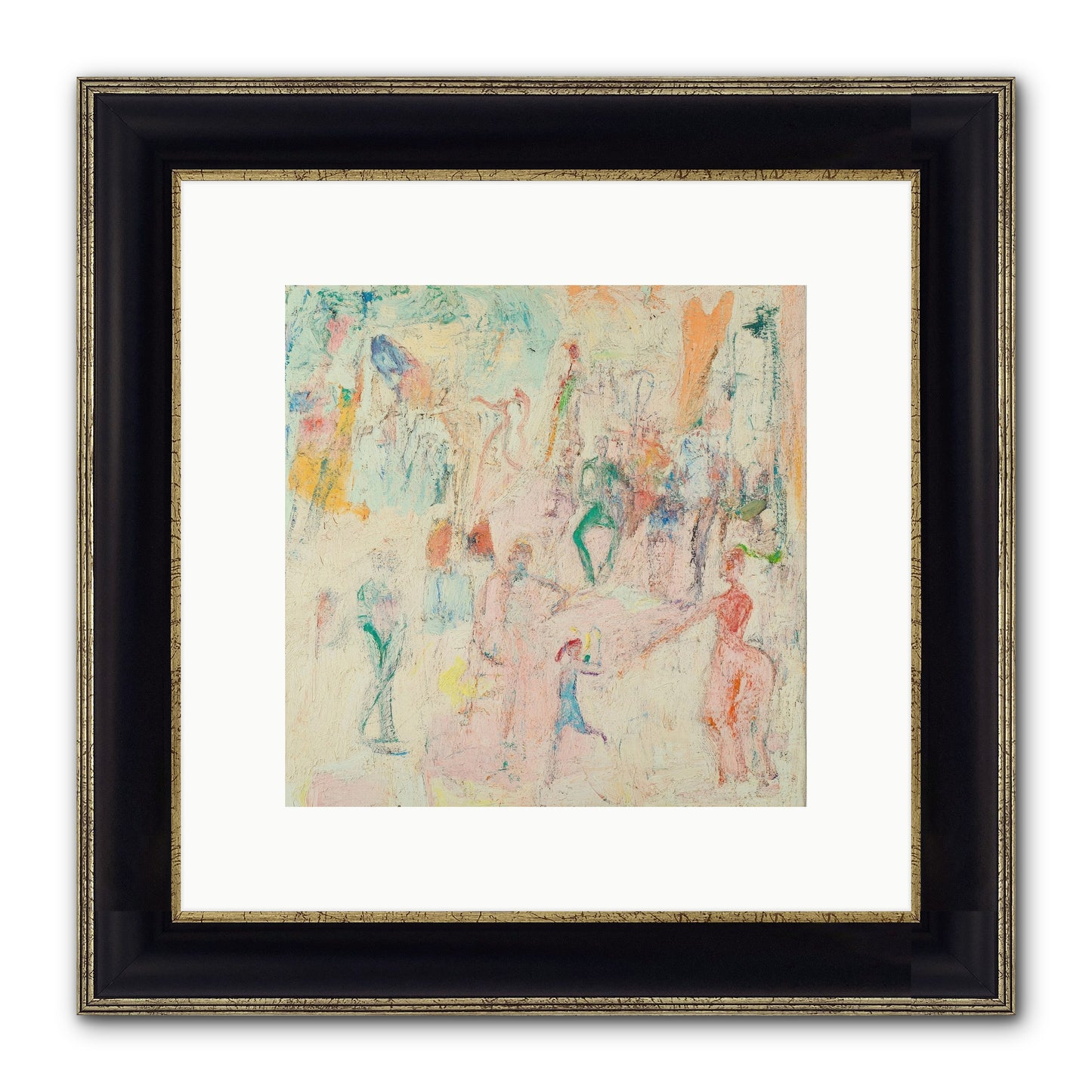 L'Heure Bleue Framed Print - Black & Gold 10x10