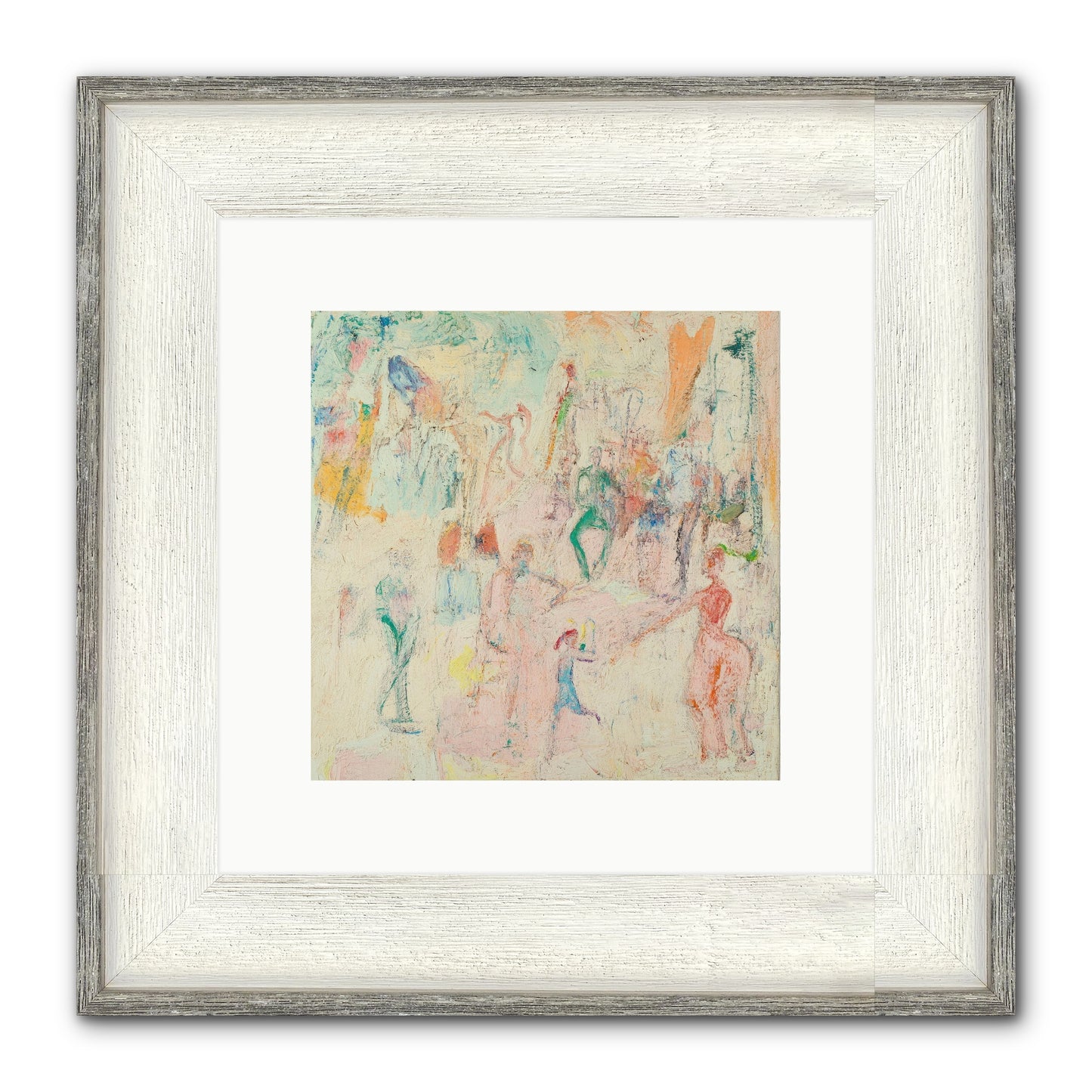 L'Heure Bleue Framed Print - Driftwood White 10x10