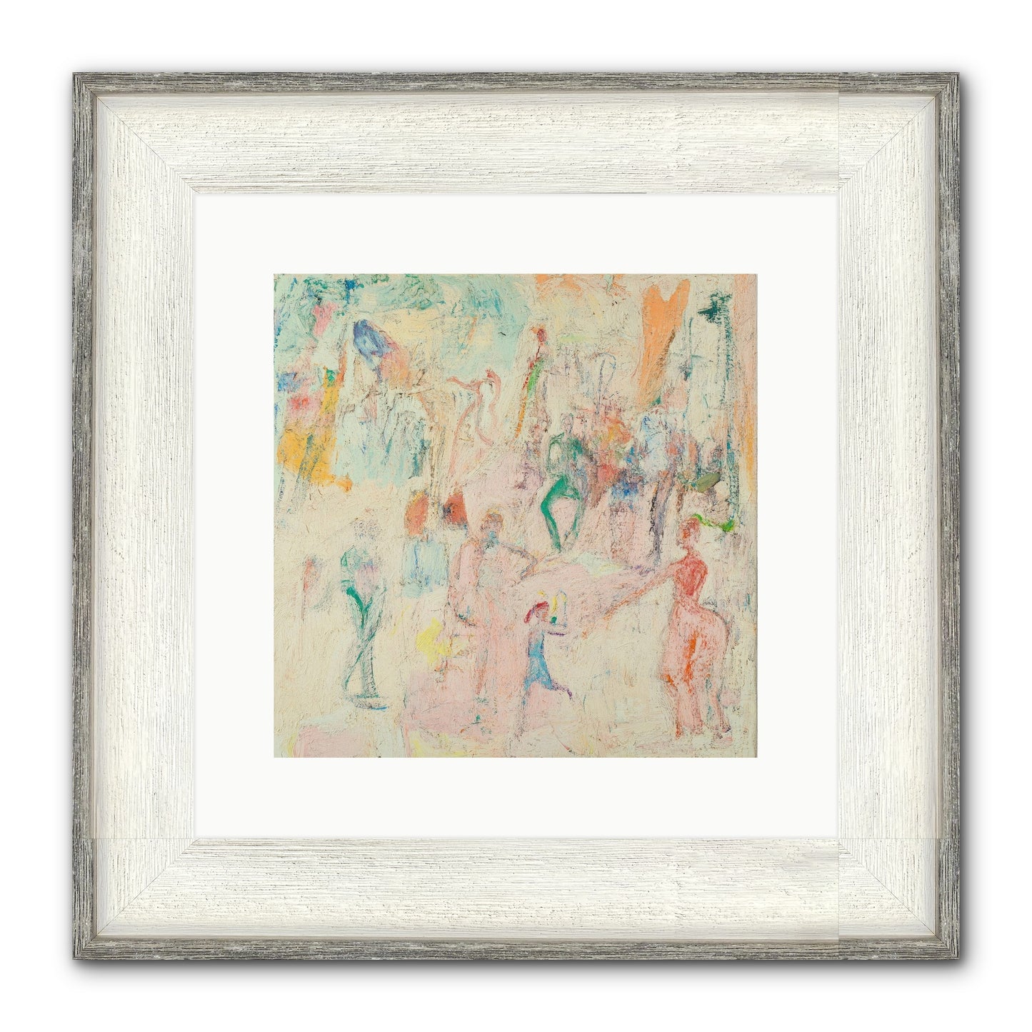 L'Heure Bleue Framed Print - Driftwood White 12x12