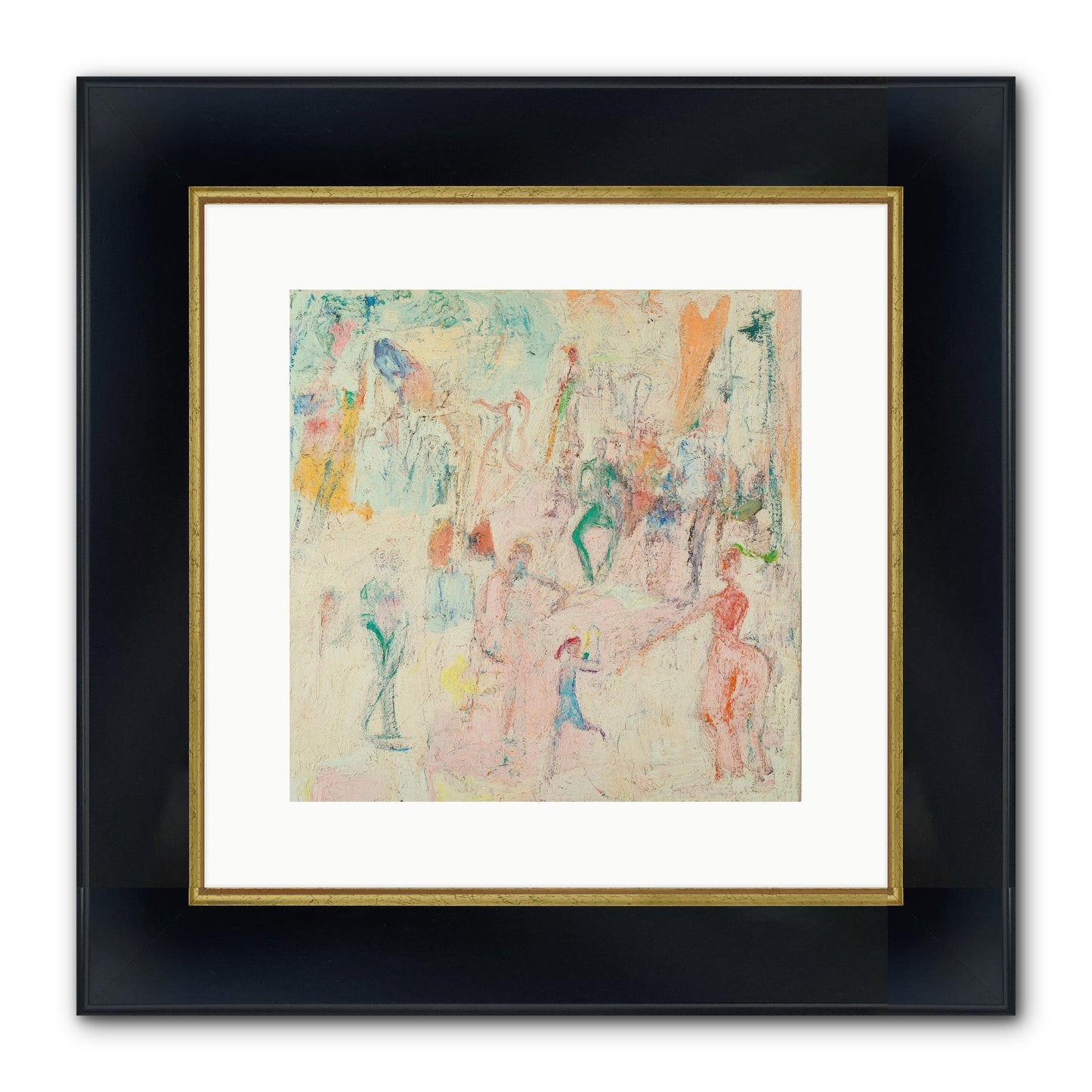 L'Heure Bleue Framed Print - Wide Black w/Gold 12x12