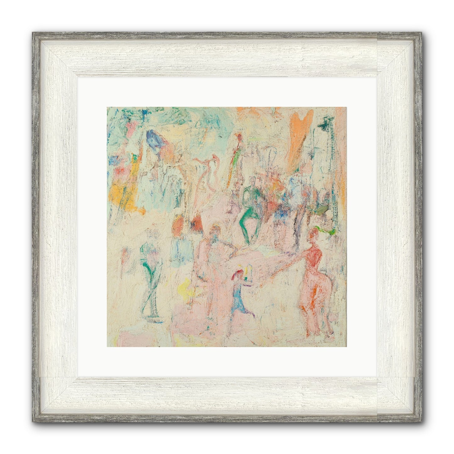 L'Heure Bleue Framed Print - Driftwood White 16x16