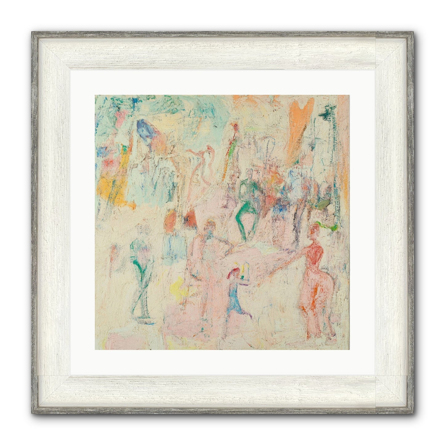 L'Heure Bleue Framed Print - Driftwood White 20x20