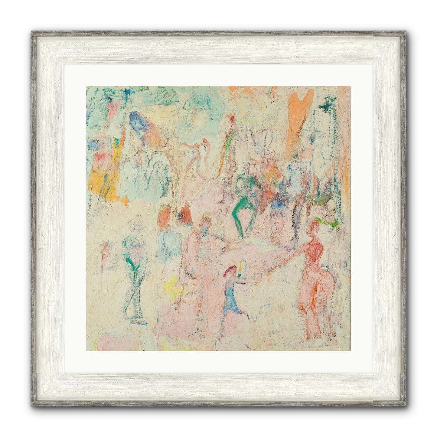 L'Heure Bleue Framed Print - Driftwood White 24x24