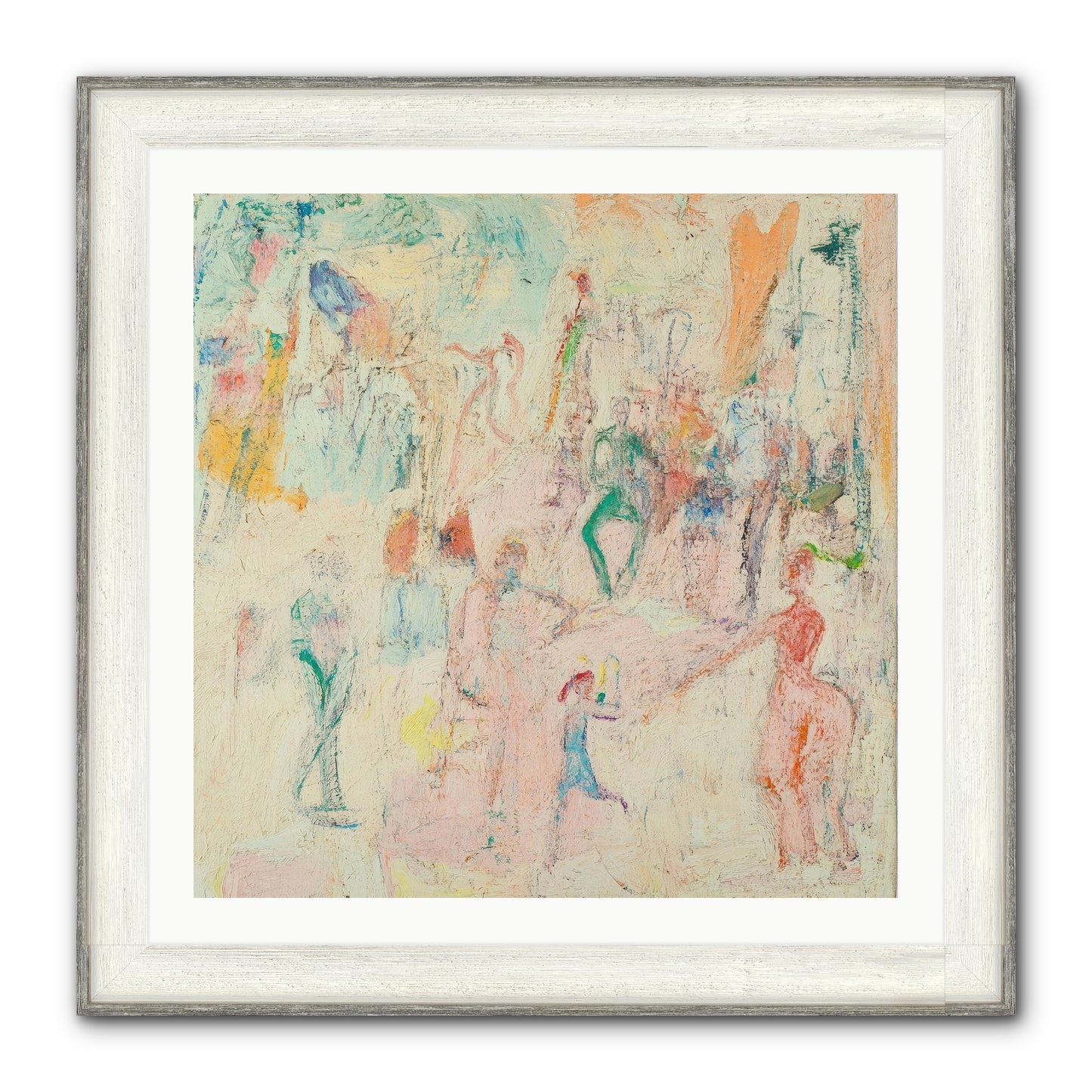 L'Heure Bleue Framed Print - Driftwood White 30x30