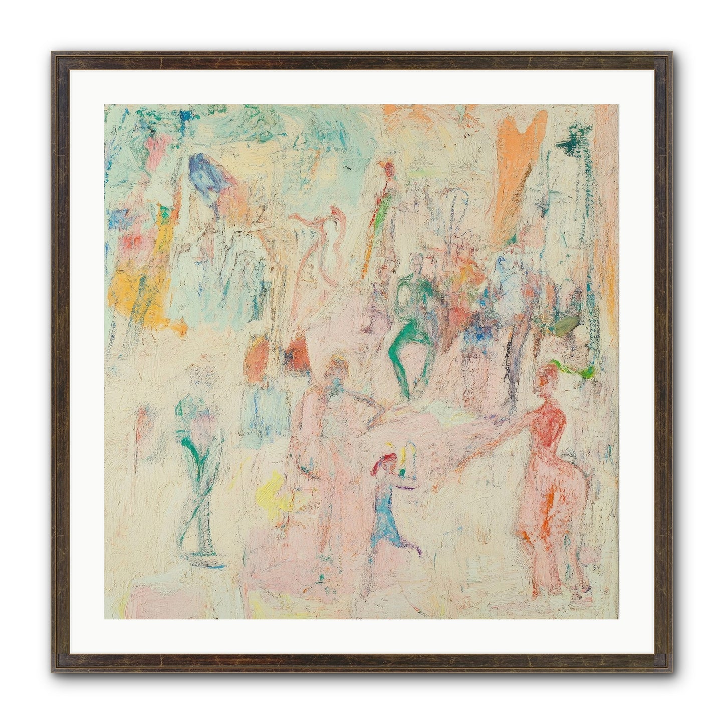 L'Heure Bleue Framed Print - Slimwoods Black/Gold 30x30