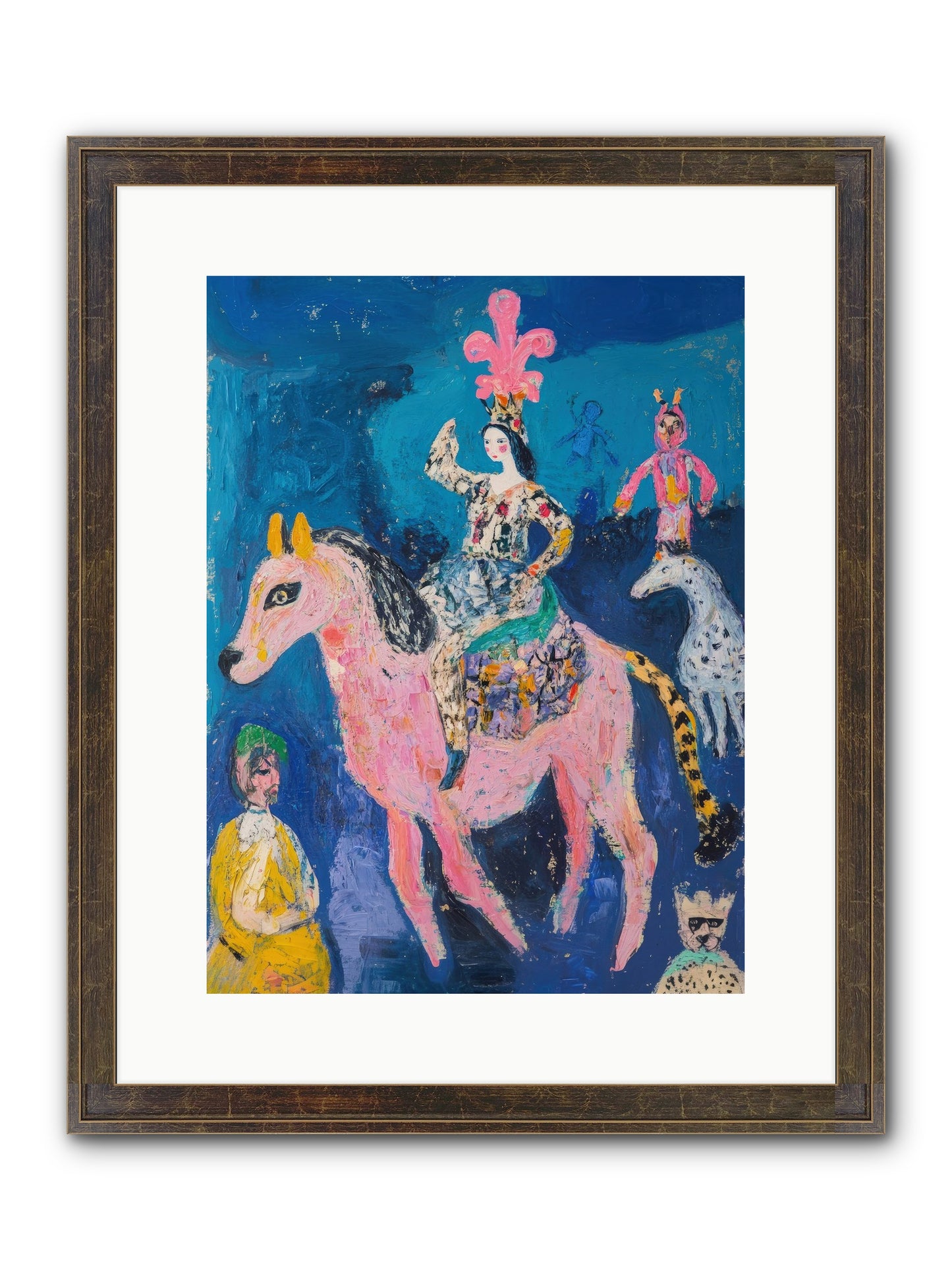 L'Opera Rose Framed Print - Slimwoods Black/Gold 12x16