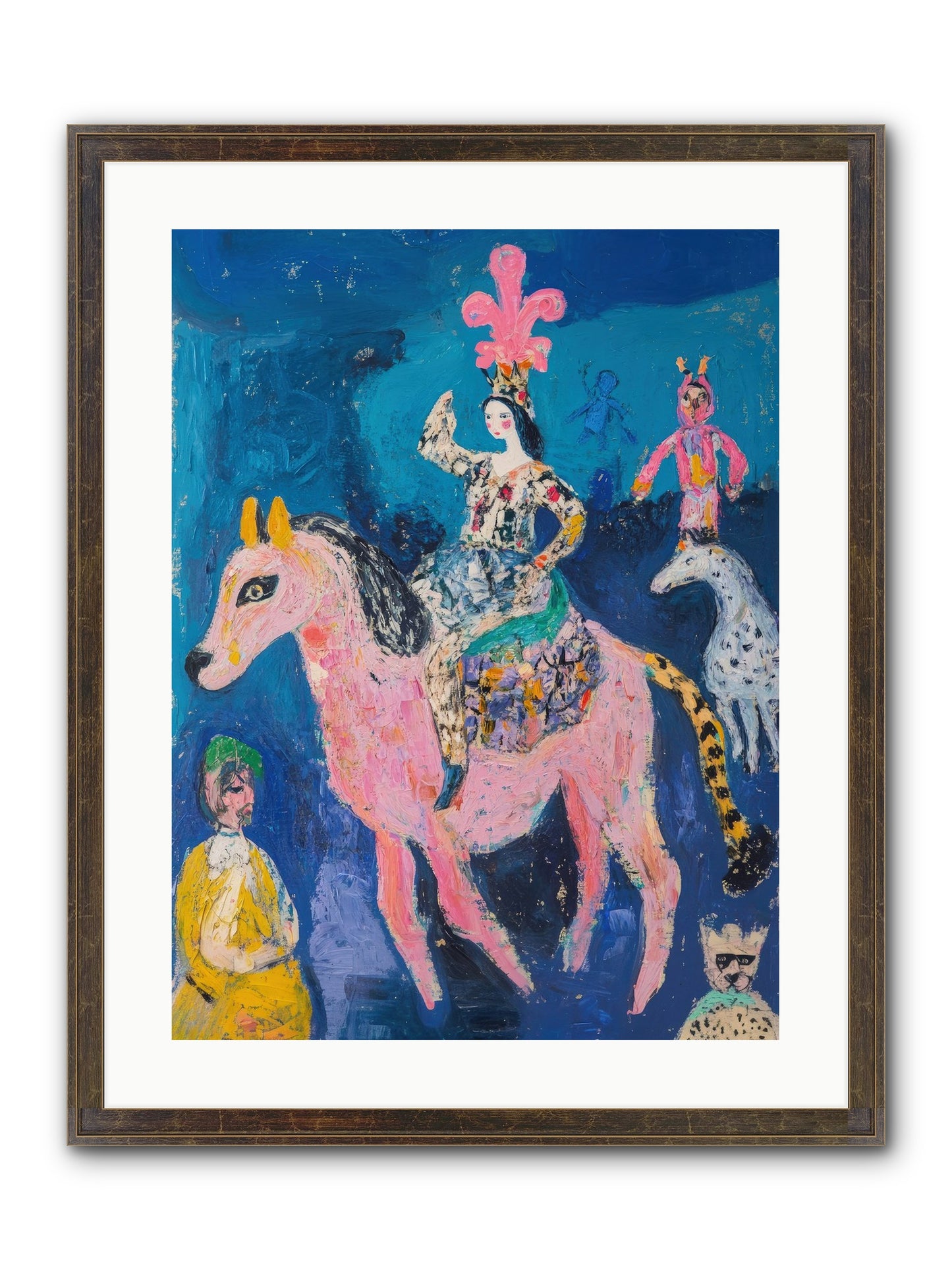 L'Opera Rose Framed Print - Slimwoods Black/Gold 18x24