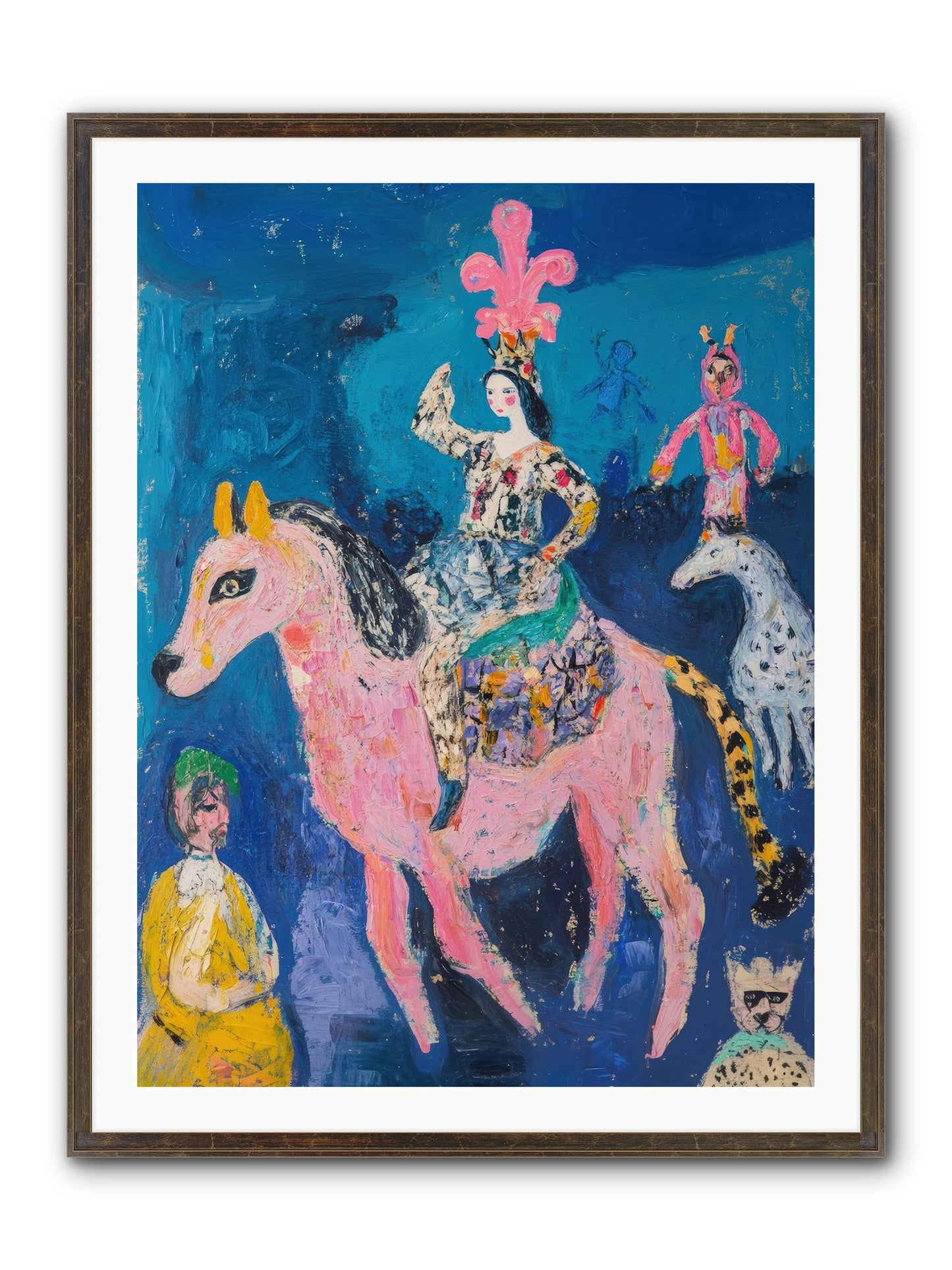 L'Opera Rose Framed Print - Slimwoods Black/Gold 30x40