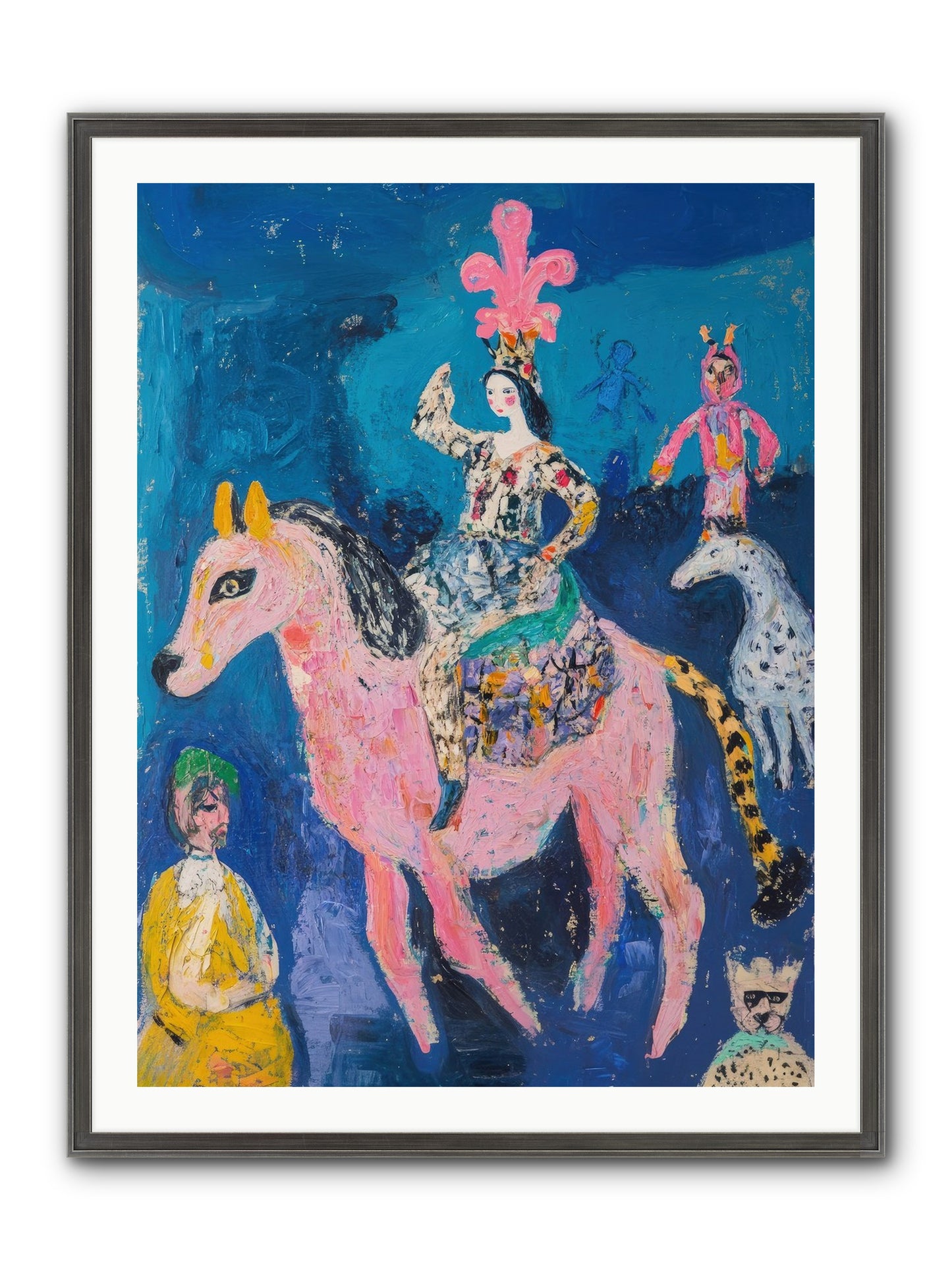 L'Opera Rose Framed Print - Slimwoods Black/Silver 30x40