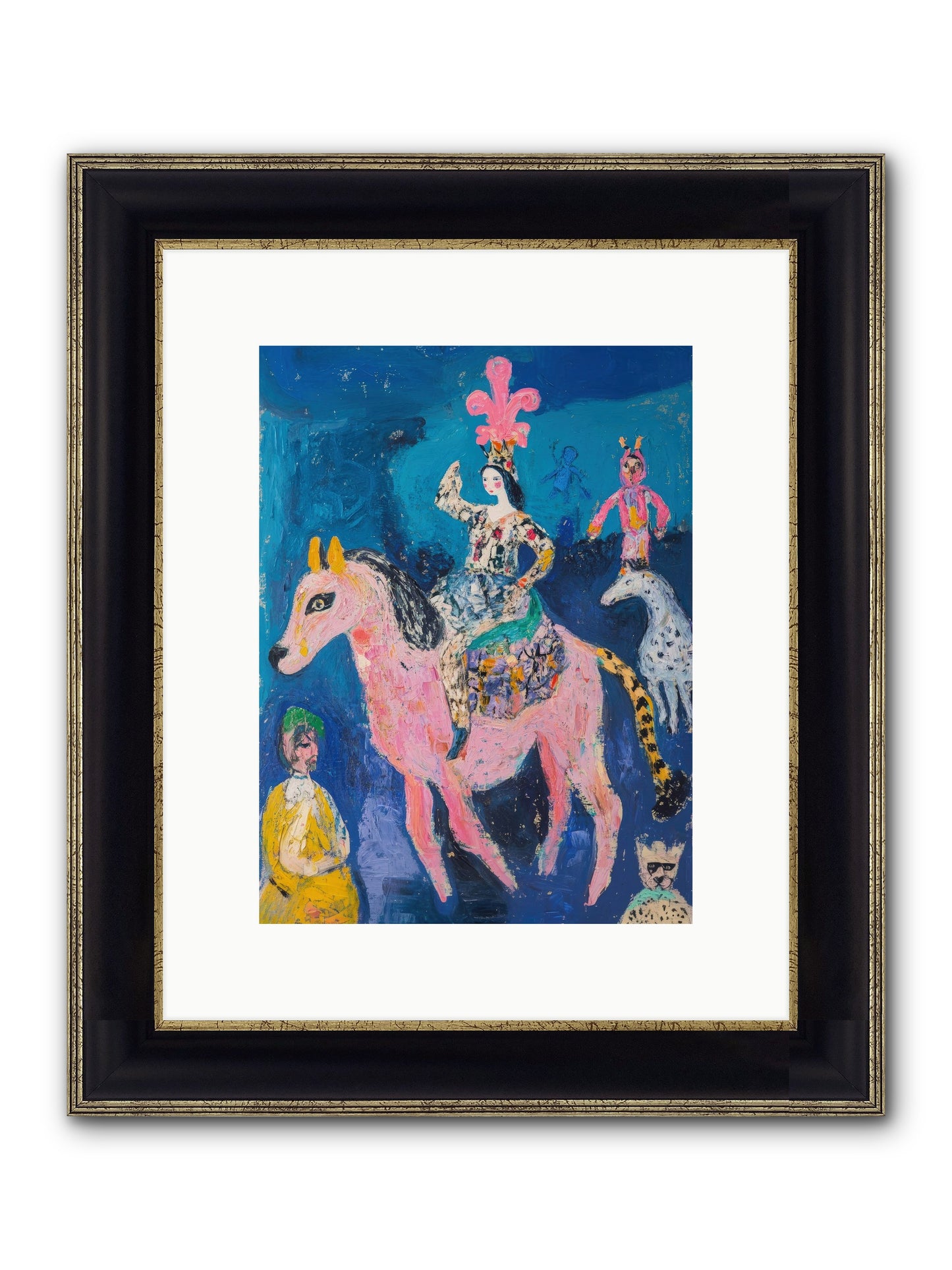 L'Opera Rose Framed Print - Black & Gold 9x12