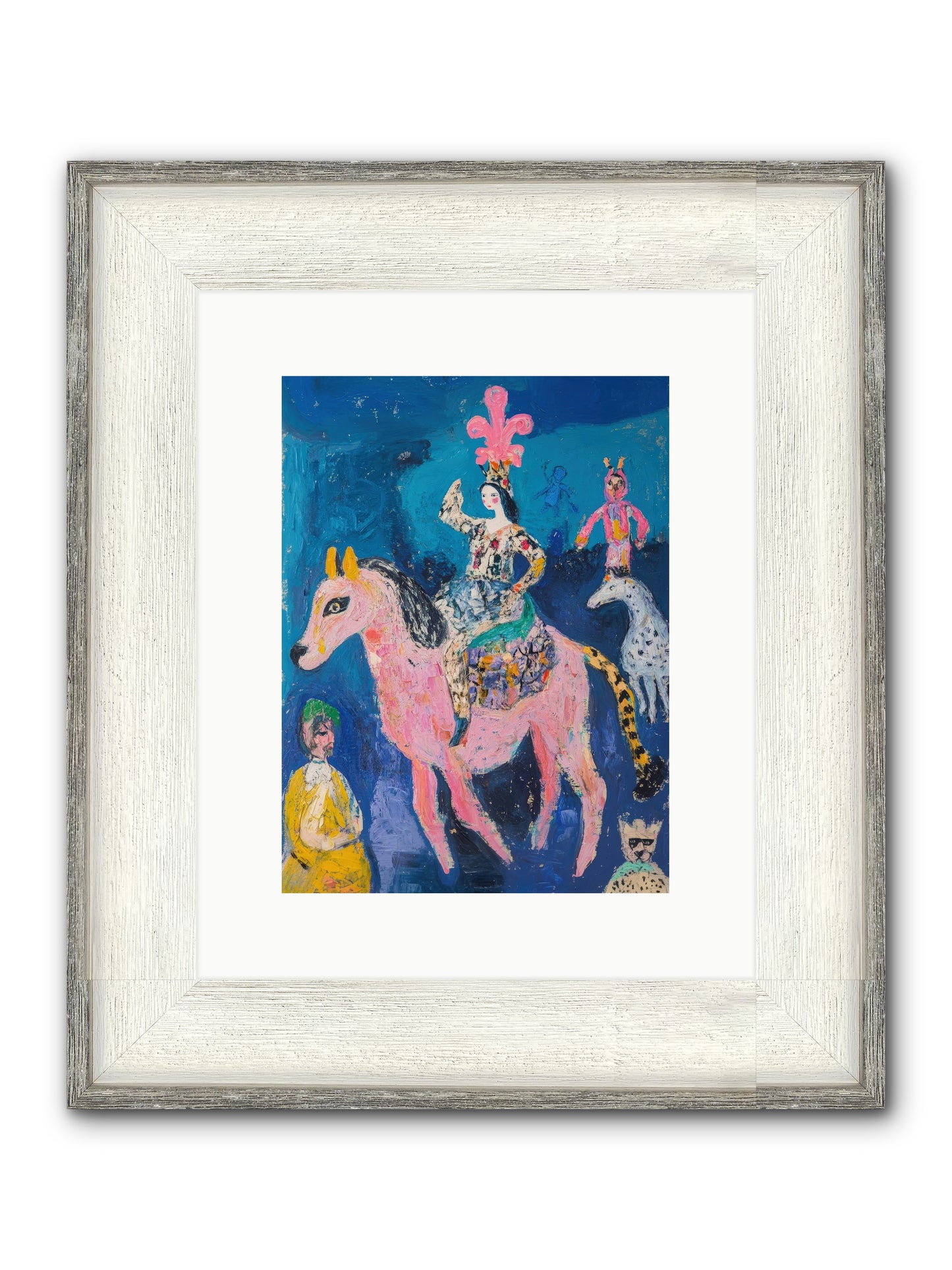 L'Opera Rose Framed Print - Driftwood White 9x12